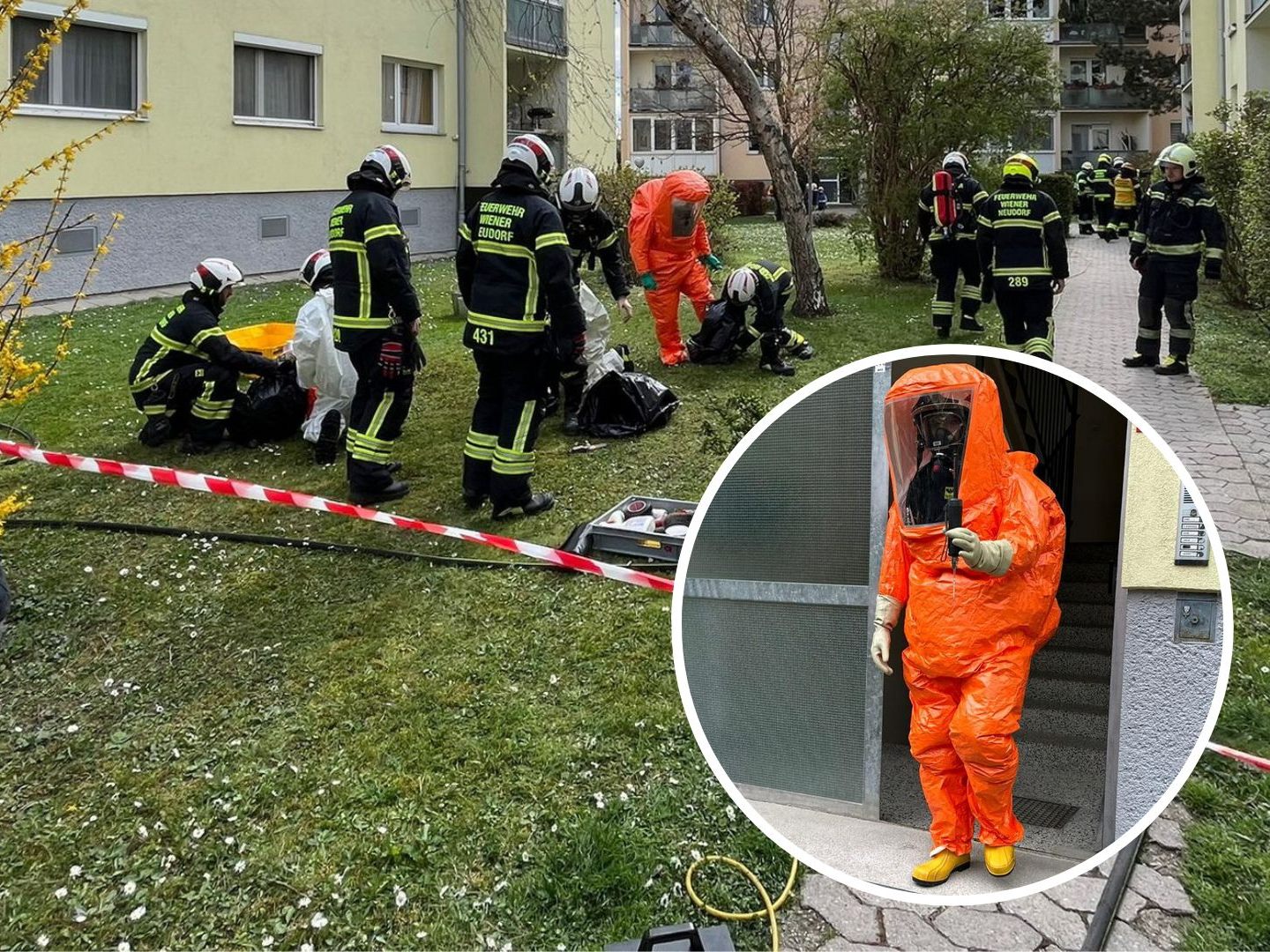 In Wiener Neudorf kam es zu einem Schadstoffunfall. In Wiener Neudorf kam es zu einem Schadstoffunfall.