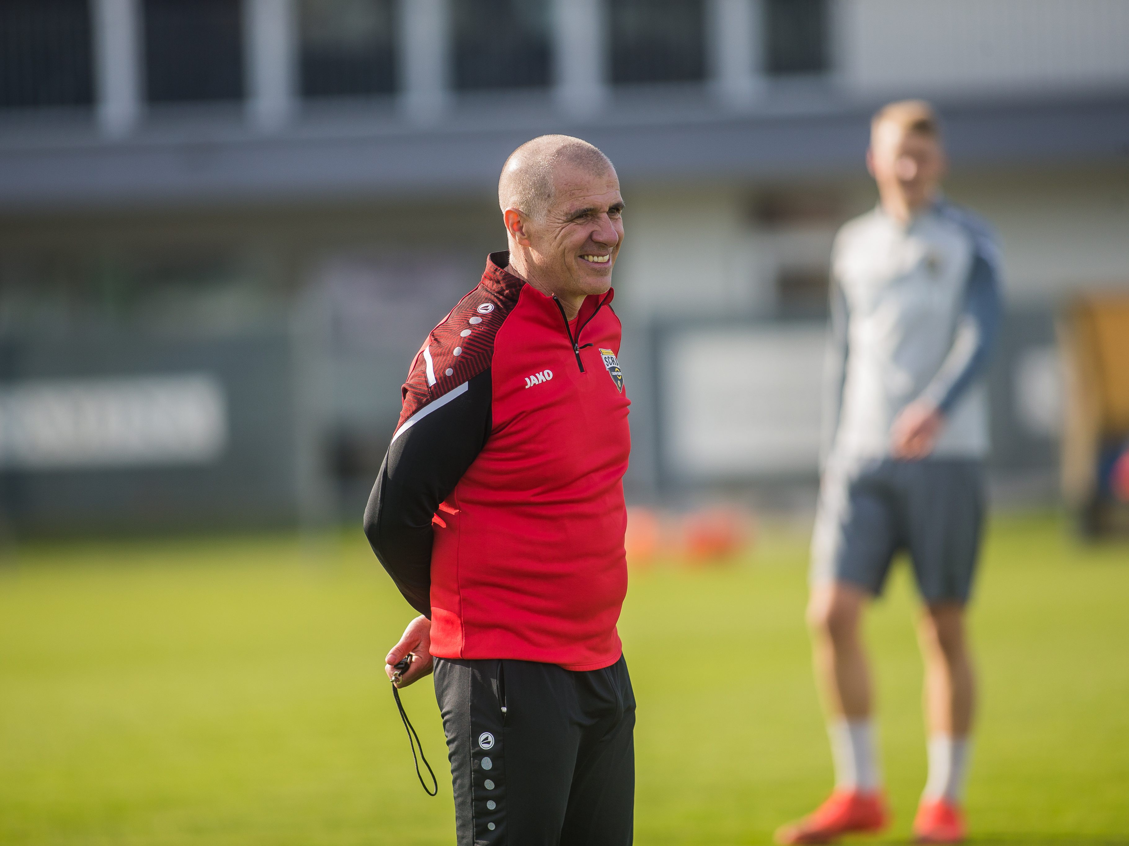 Cheftrainer Klaus Schmidt.