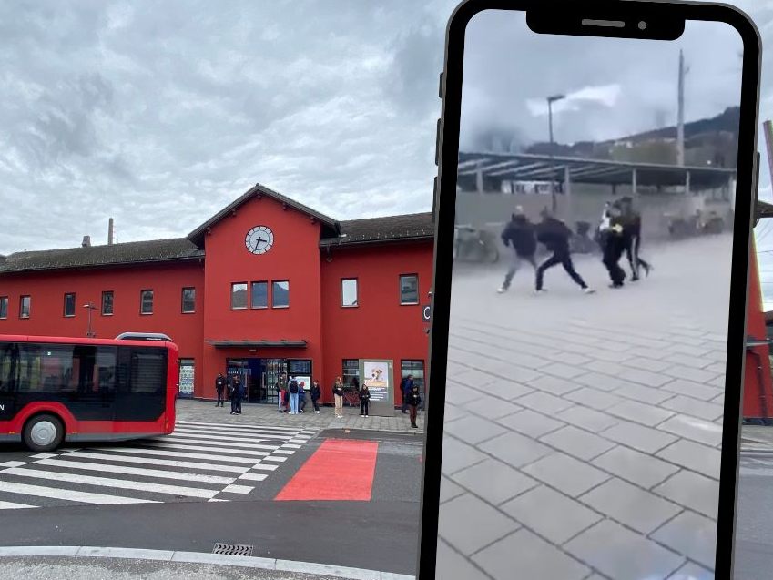 Ein Video der schrecklichen Bluttat am Dornbirner Bahnhof kursiert auf Social Media.