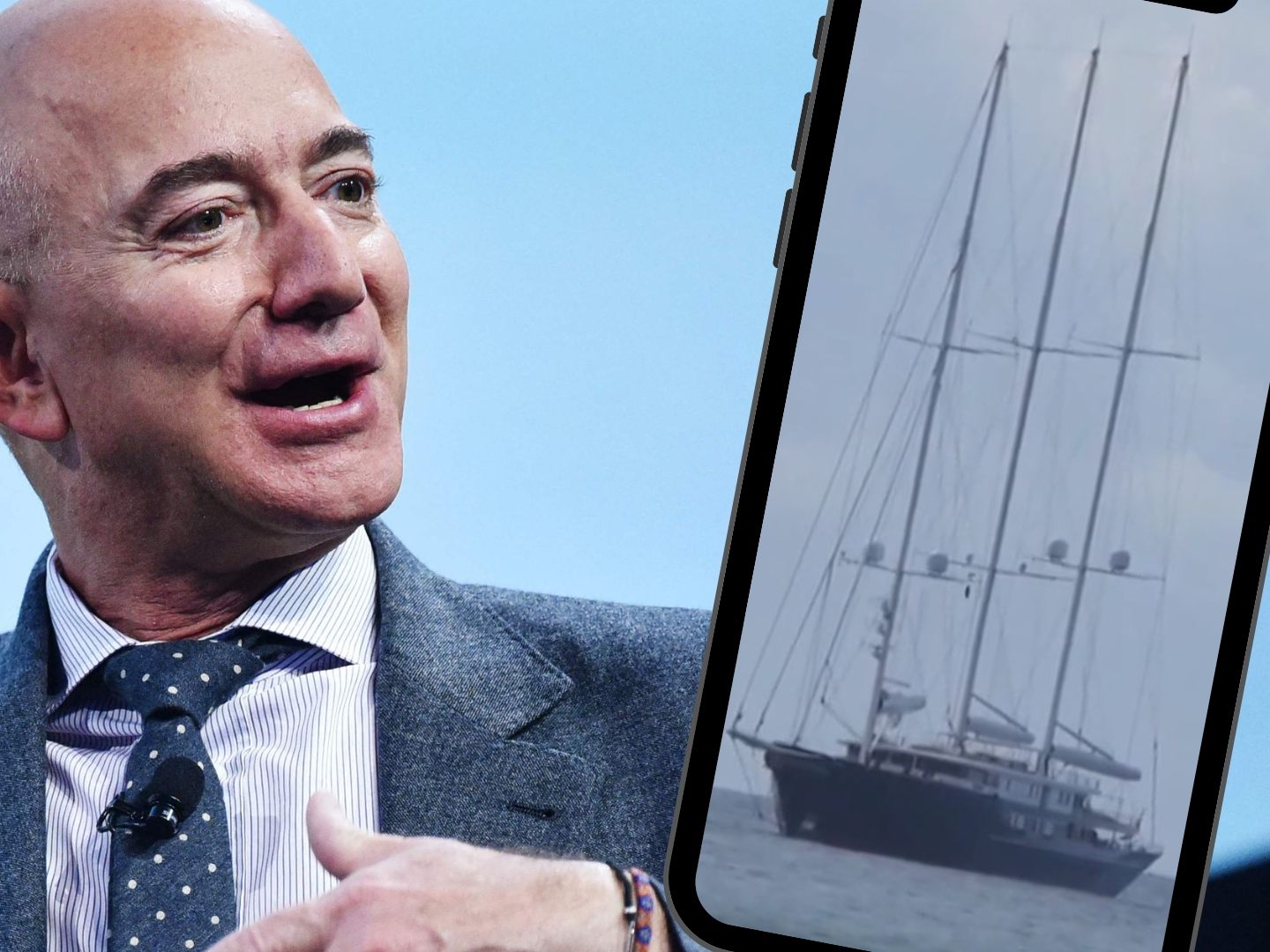 500 Millionen Euro soll Jeff Bezos' Super-Segelyacht gekostet haben.
