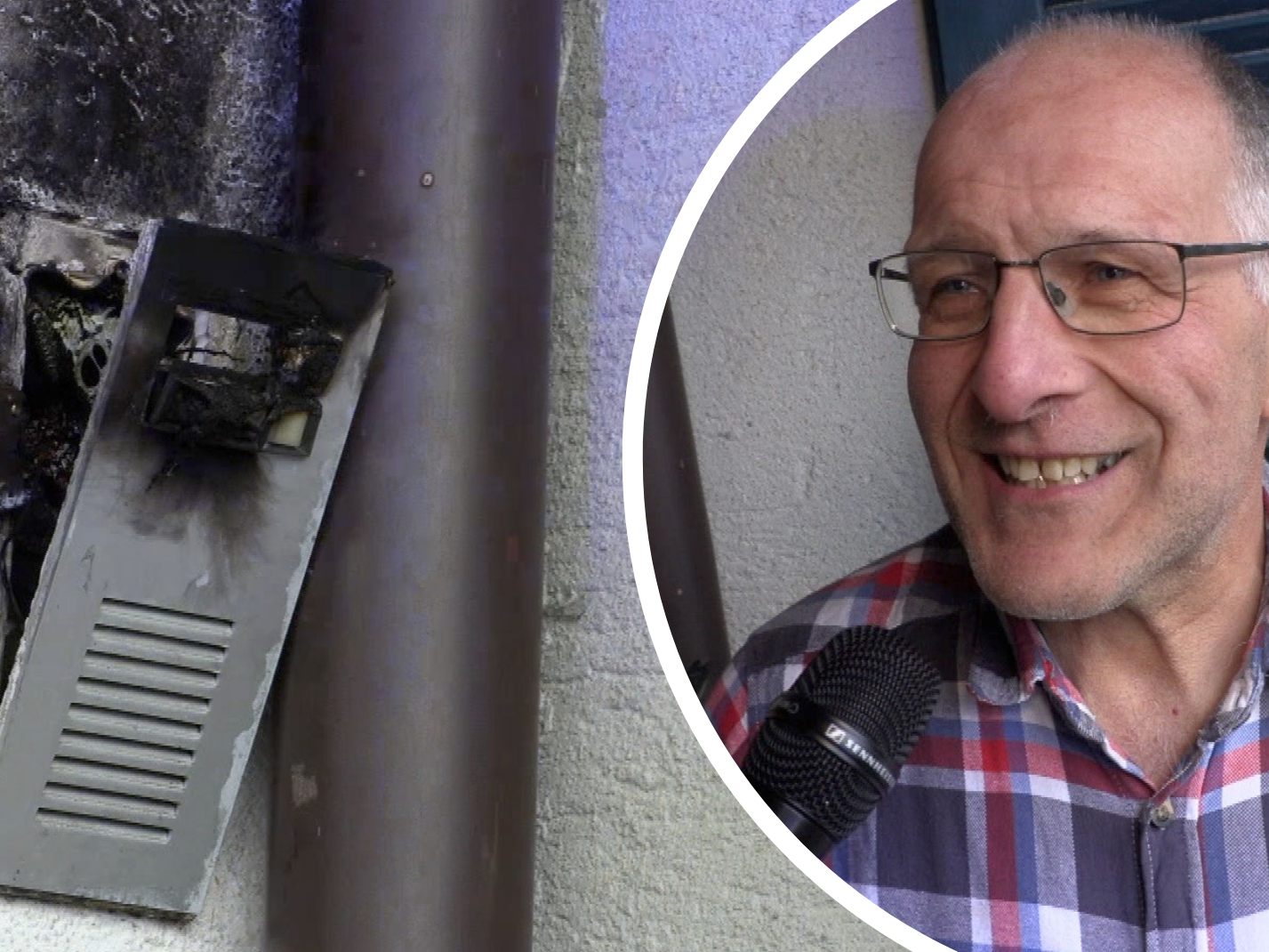 Hubert Moosbrugger war zum Zeitpunkt des Blitzeinschlags zuhause.