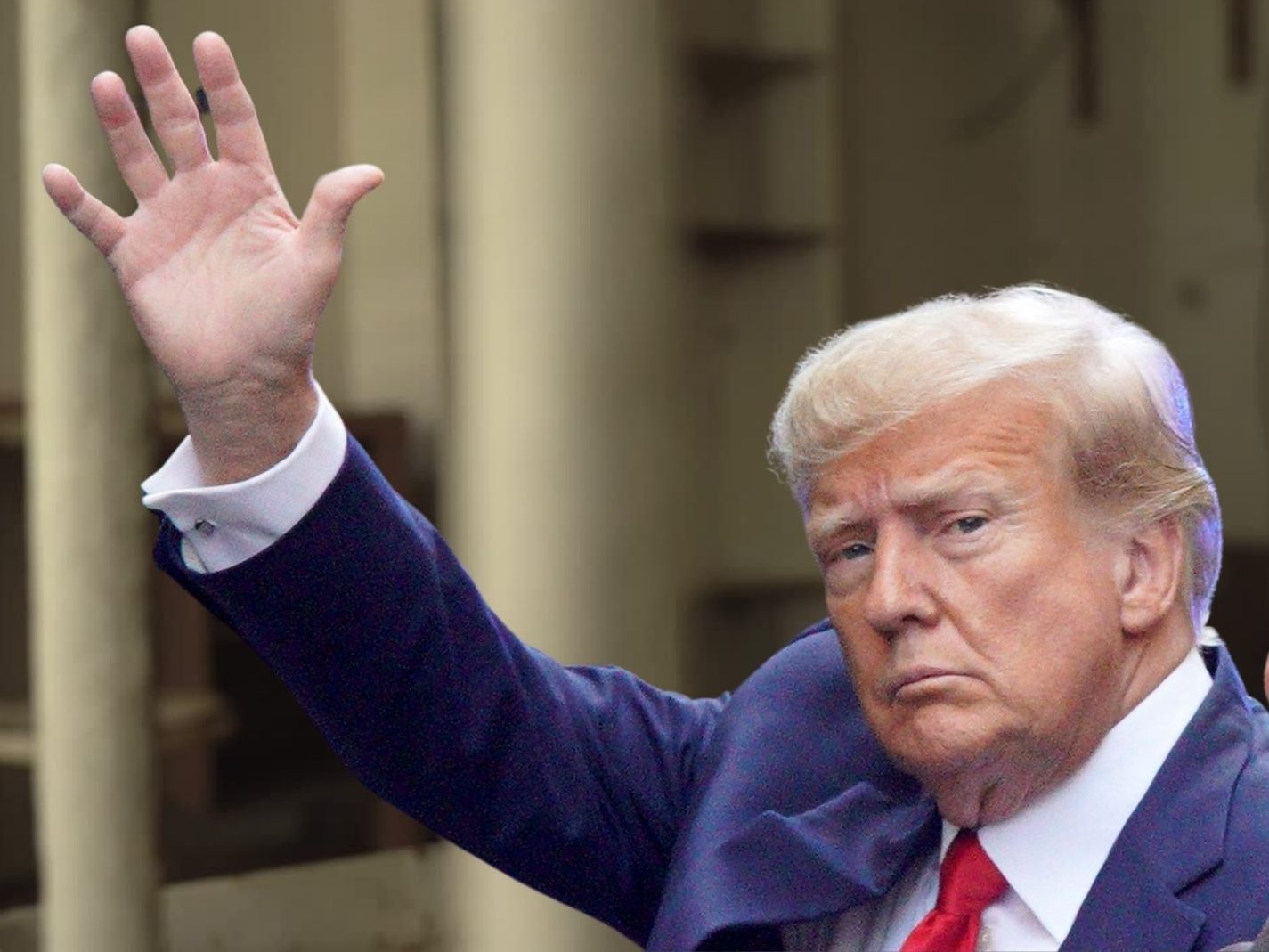 Ex-US-Präsident Donald Trump wurde im Zuge der Gerichtsverhandlung verhaftet. Ex-US-Präsident Donald Trump wurde im Zuge der Gerichtsverhandlung verhaftet.