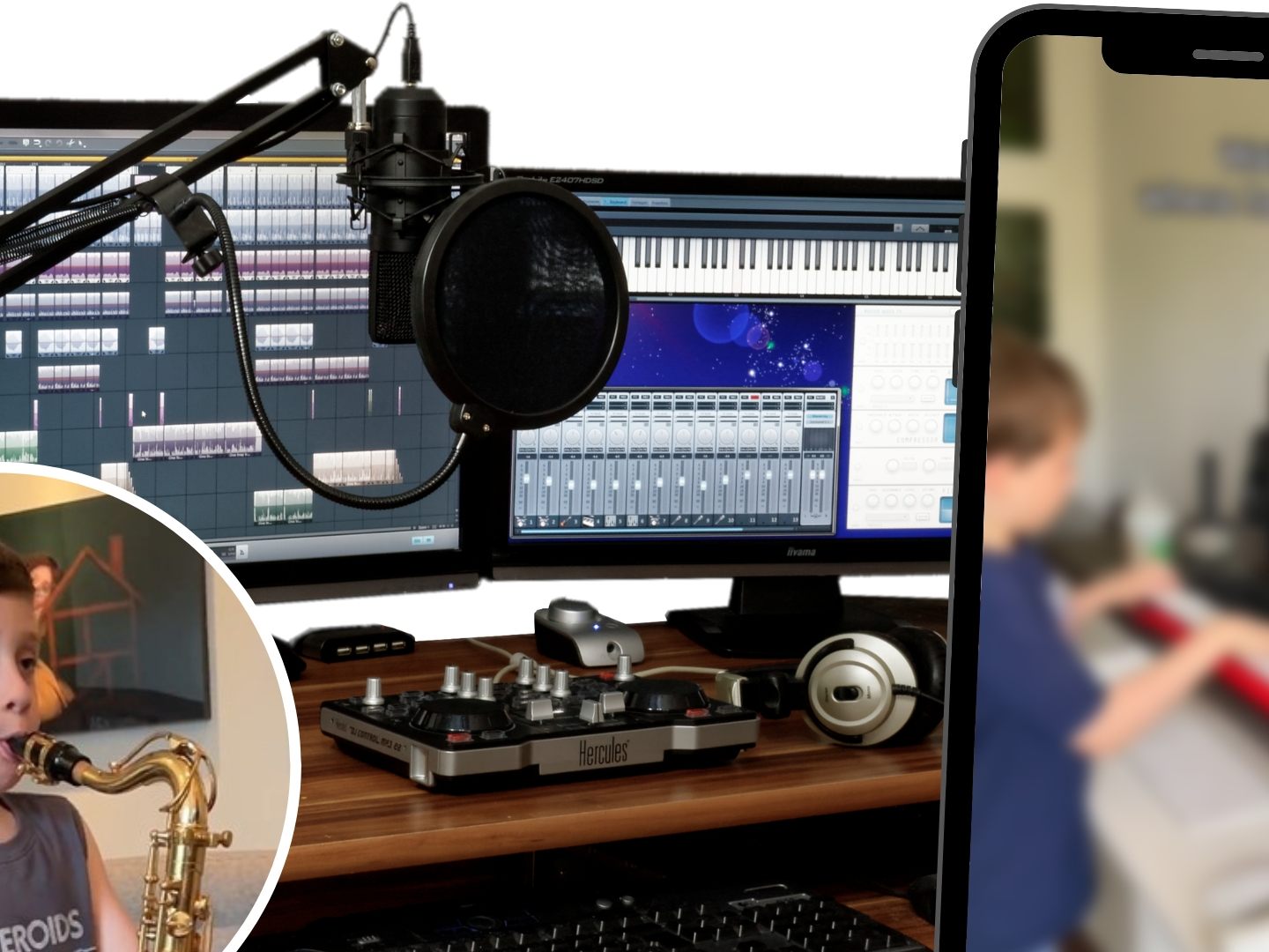 Miles mischt seine Musik selbst zusammen