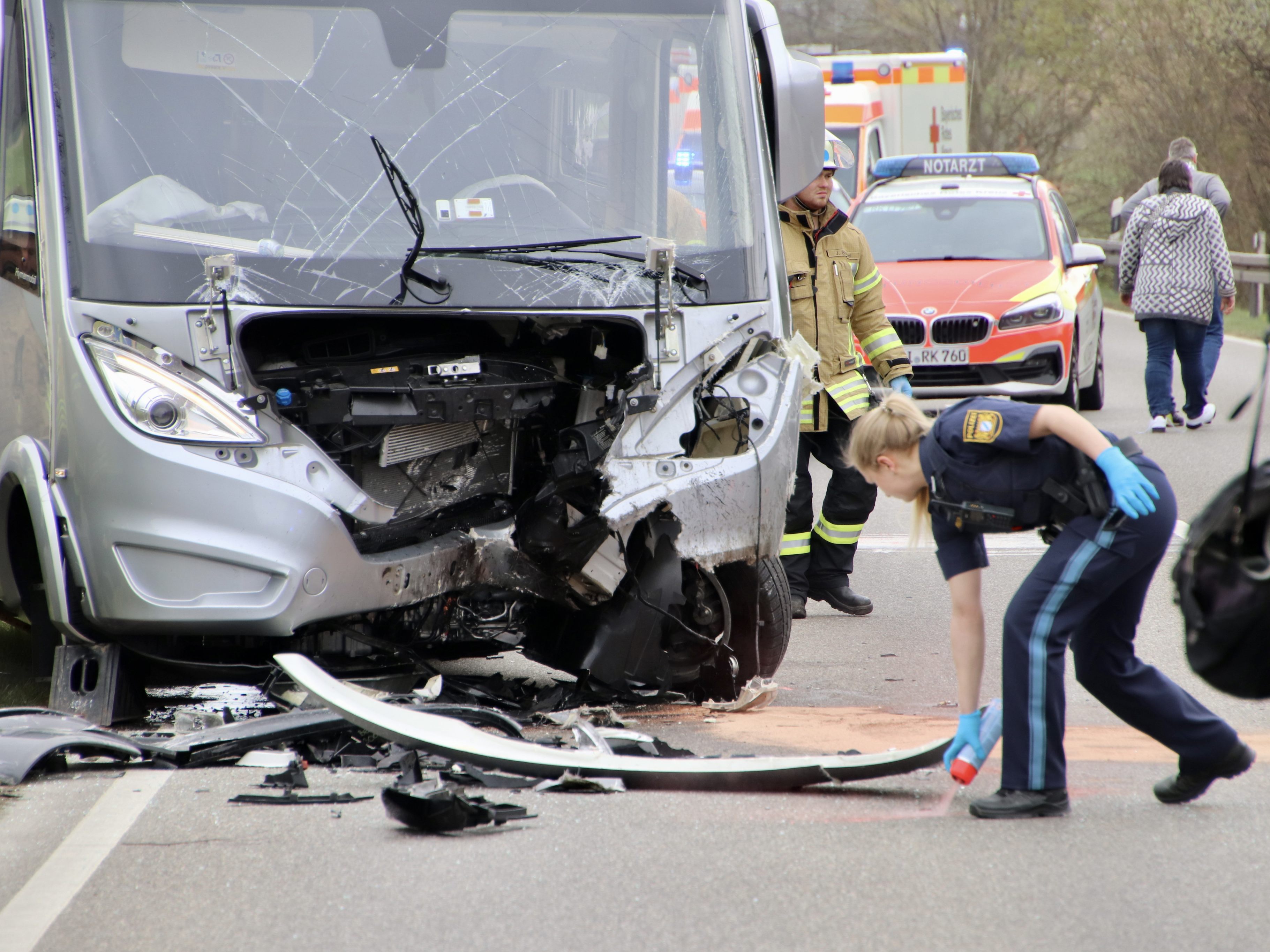 Schwerer Unfall auf der B31.