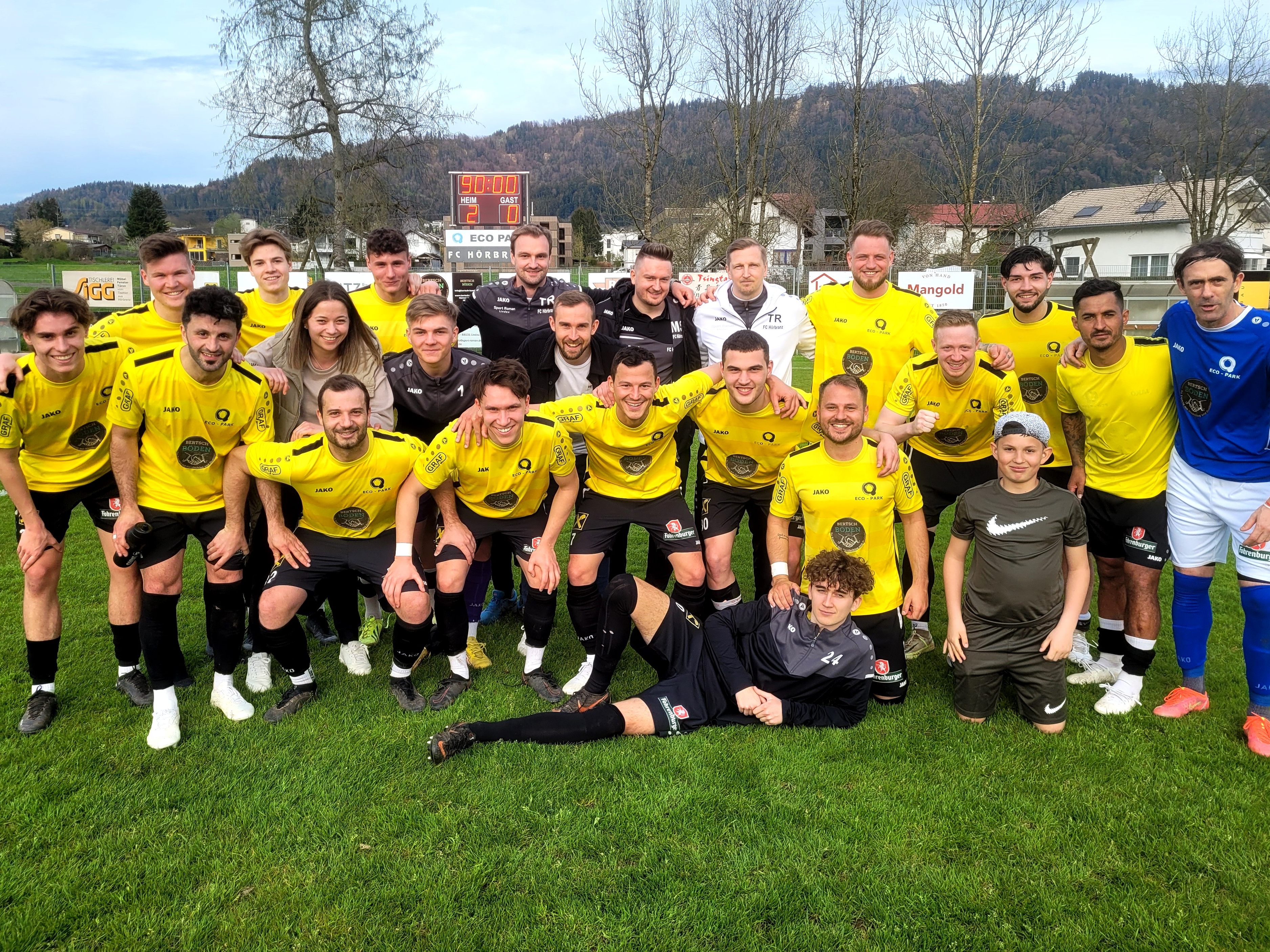 Beste Fußballstimmung in Hörbranz: Auch nach 23 Runden ist ECO-Park FC Hörbranz weiterhin mit dabei im spannenden Rennen um den Meistertitel in der Vorarlbergliga.