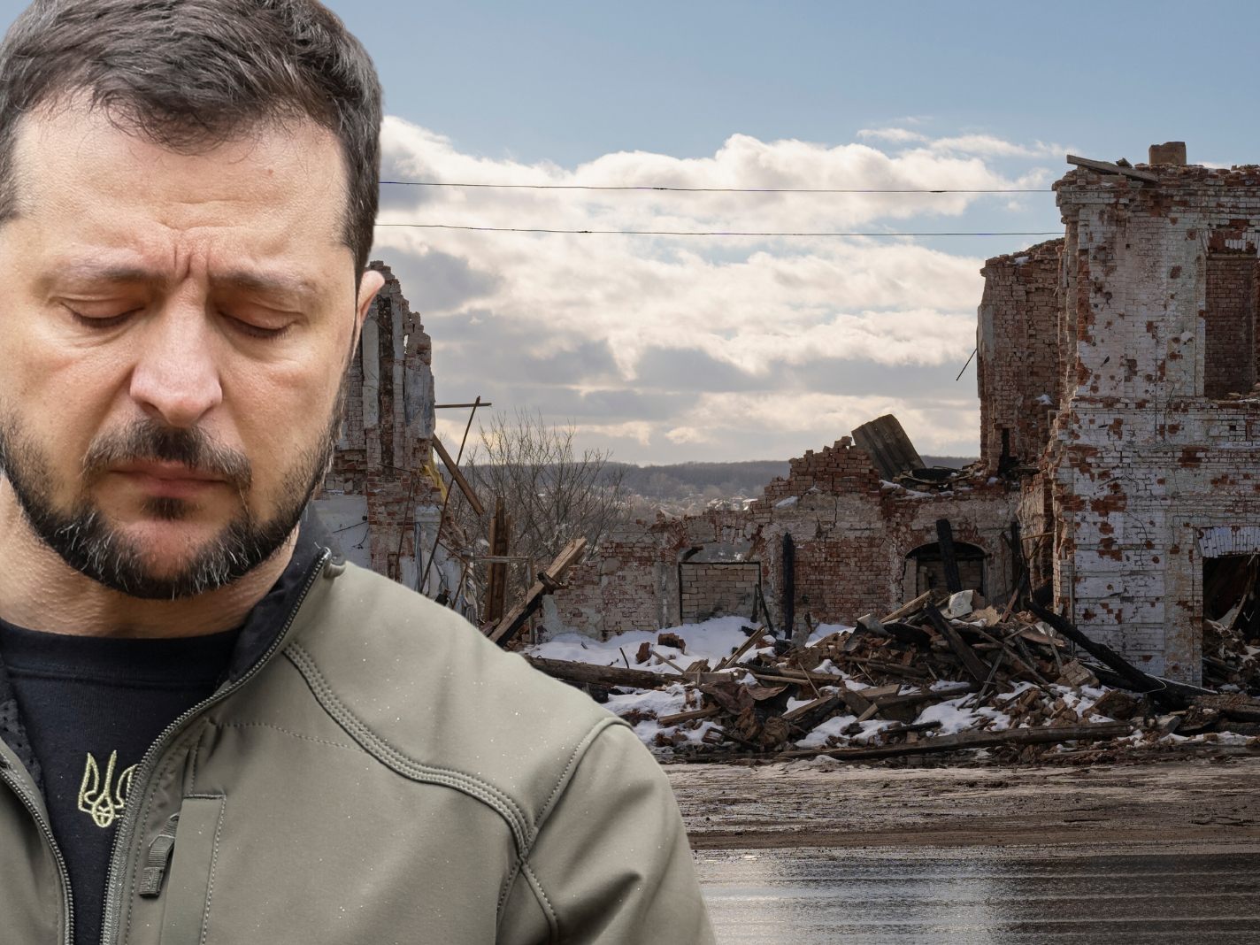 Ukrainischer Präsident besuchte Norden des Landes - "Eine der emotional schwierigsten Reisen".