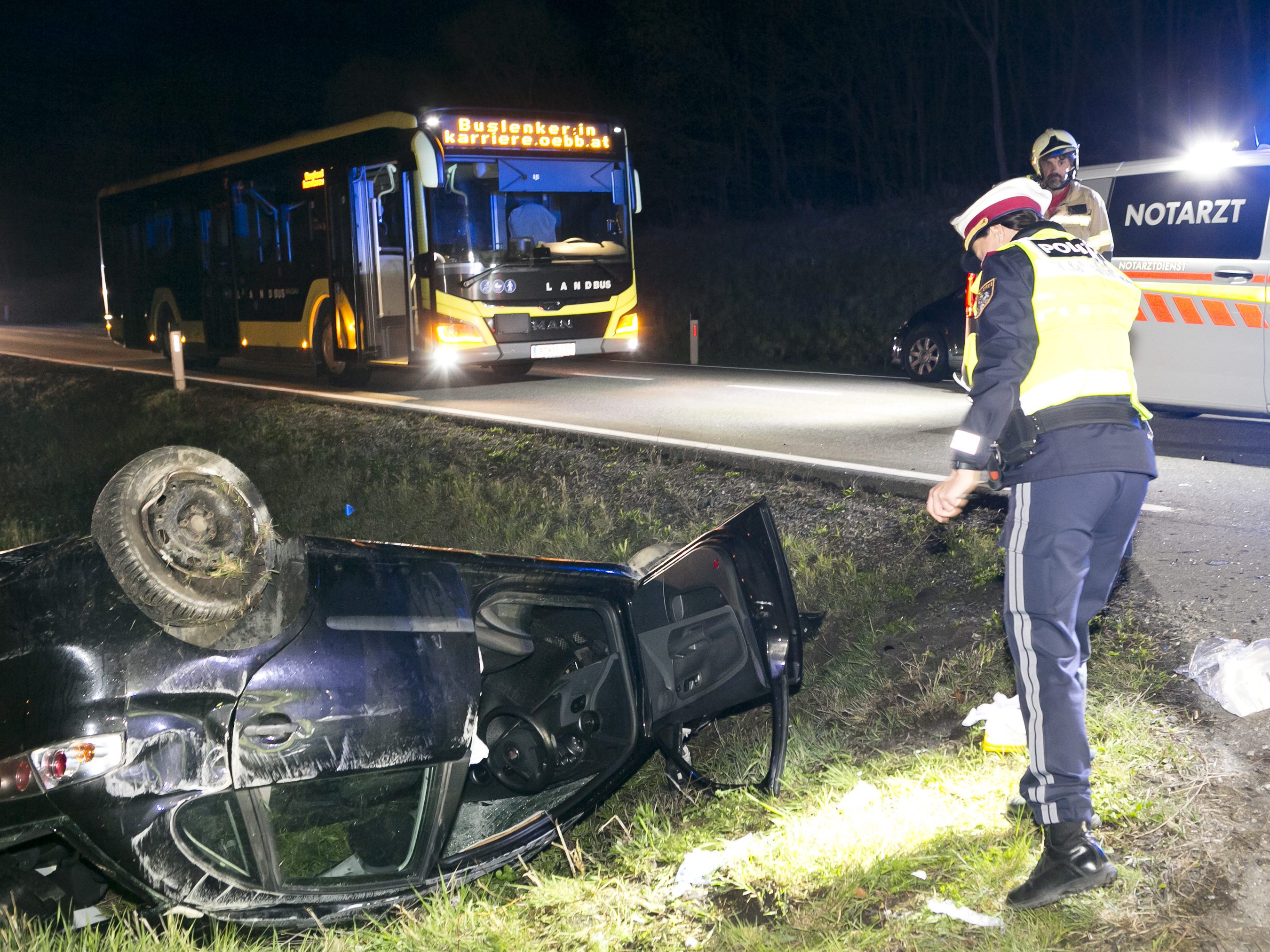 Schwerer Unfall am frühen Samstagmorgen. Schwerer Unfall am frühen Samstagmorgen.