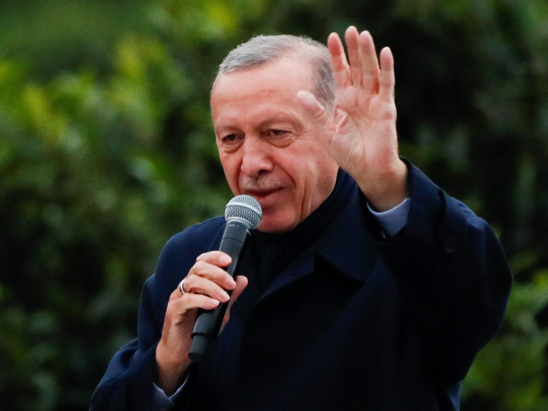 Präsident Erdogan erklärt sich zum Sieger der Stichwahl. Präsident Erdogan erklärt sich zum Sieger der Stichwahl.