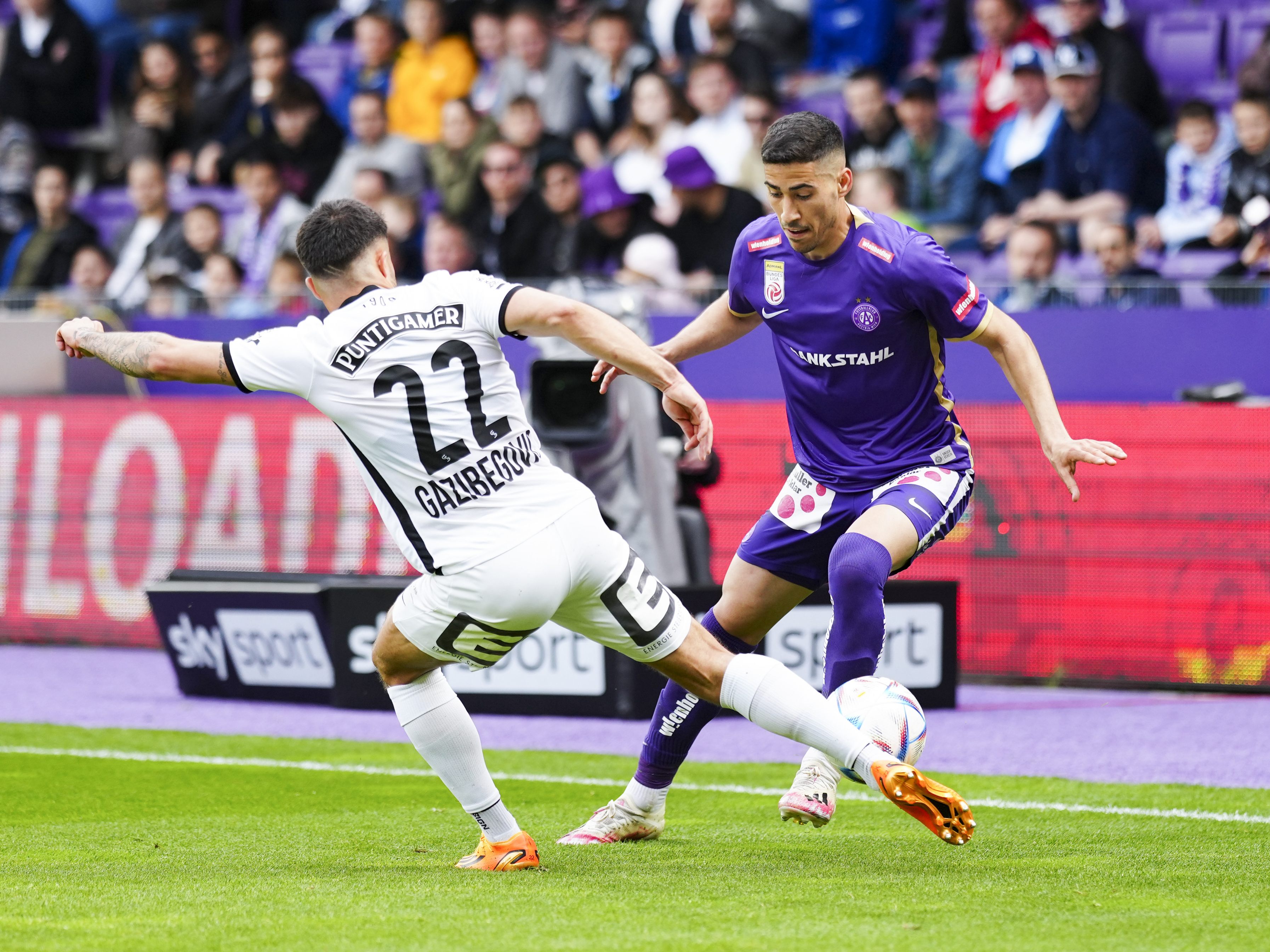 Die Wiener Austria musste gegen Sturm Graz eine herbe Niederlage einstecken.