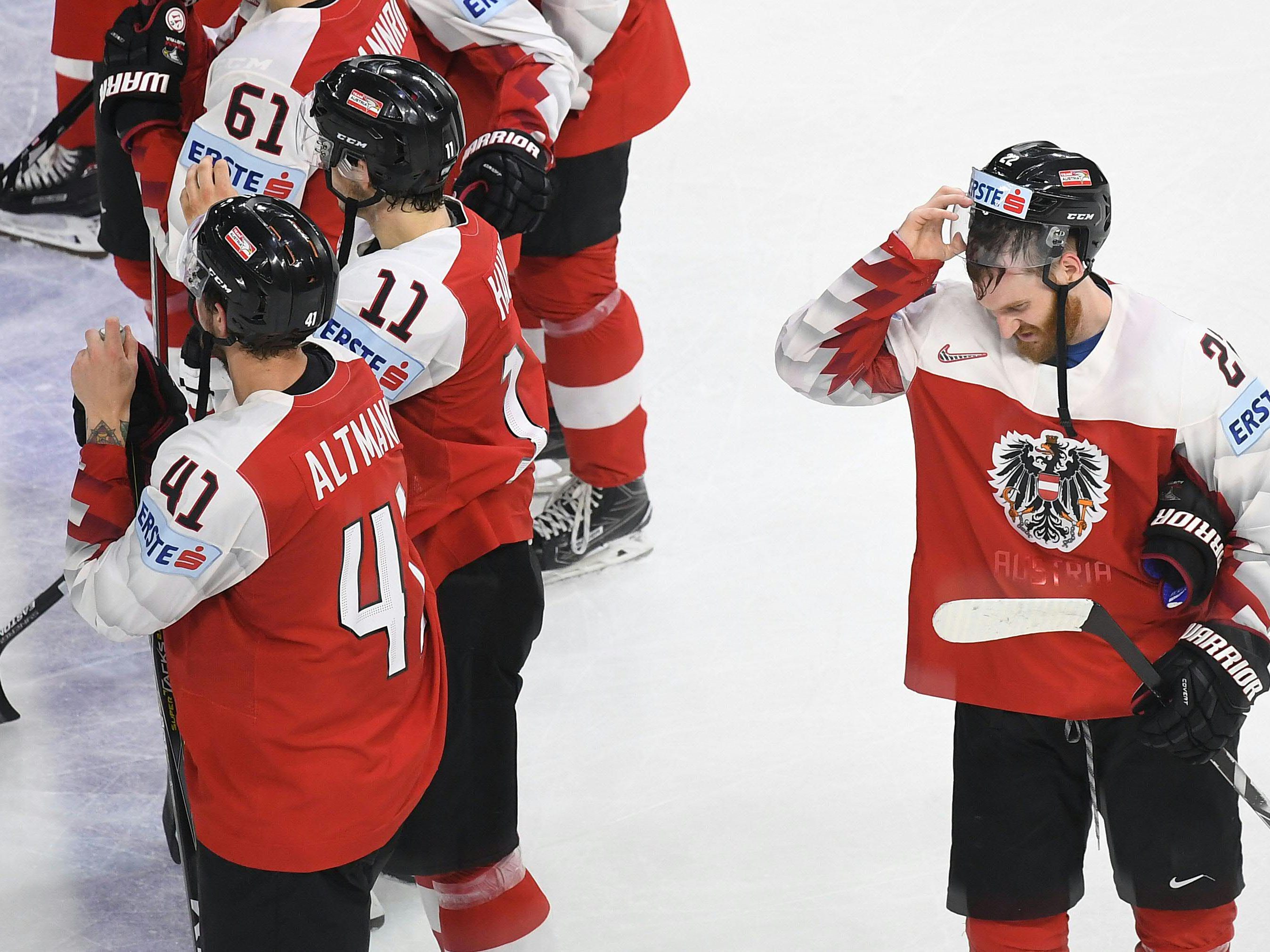 Österreichs Eishockey-Nationalteam verlor bei der WM gegen Dänemark. Österreichs Eishockey-Nationalteam verlor bei der WM gegen Dänemark.