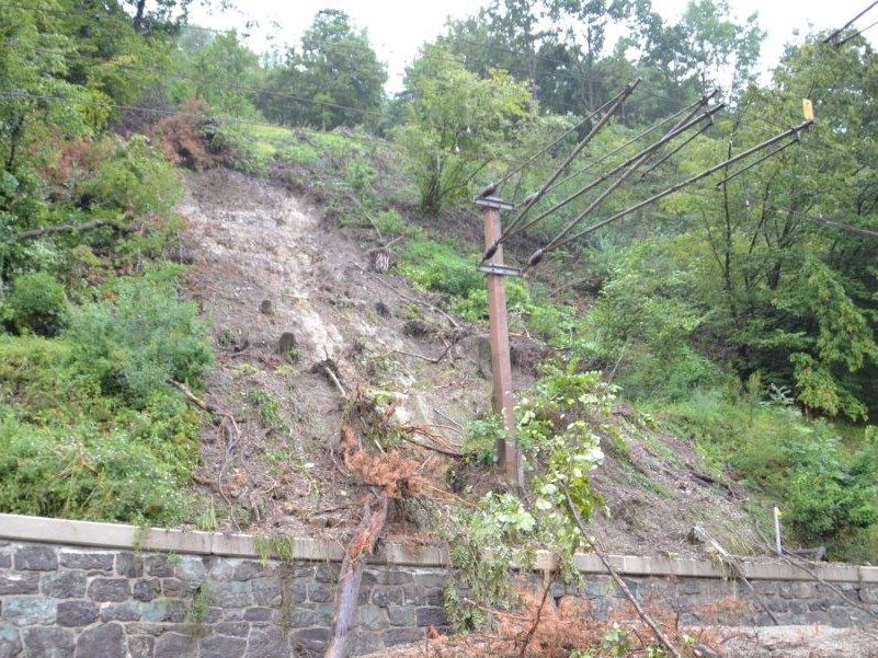 Wegen eines Hangrutsches ist die Hagenbachklamm in Niederösterreich gesperrt.