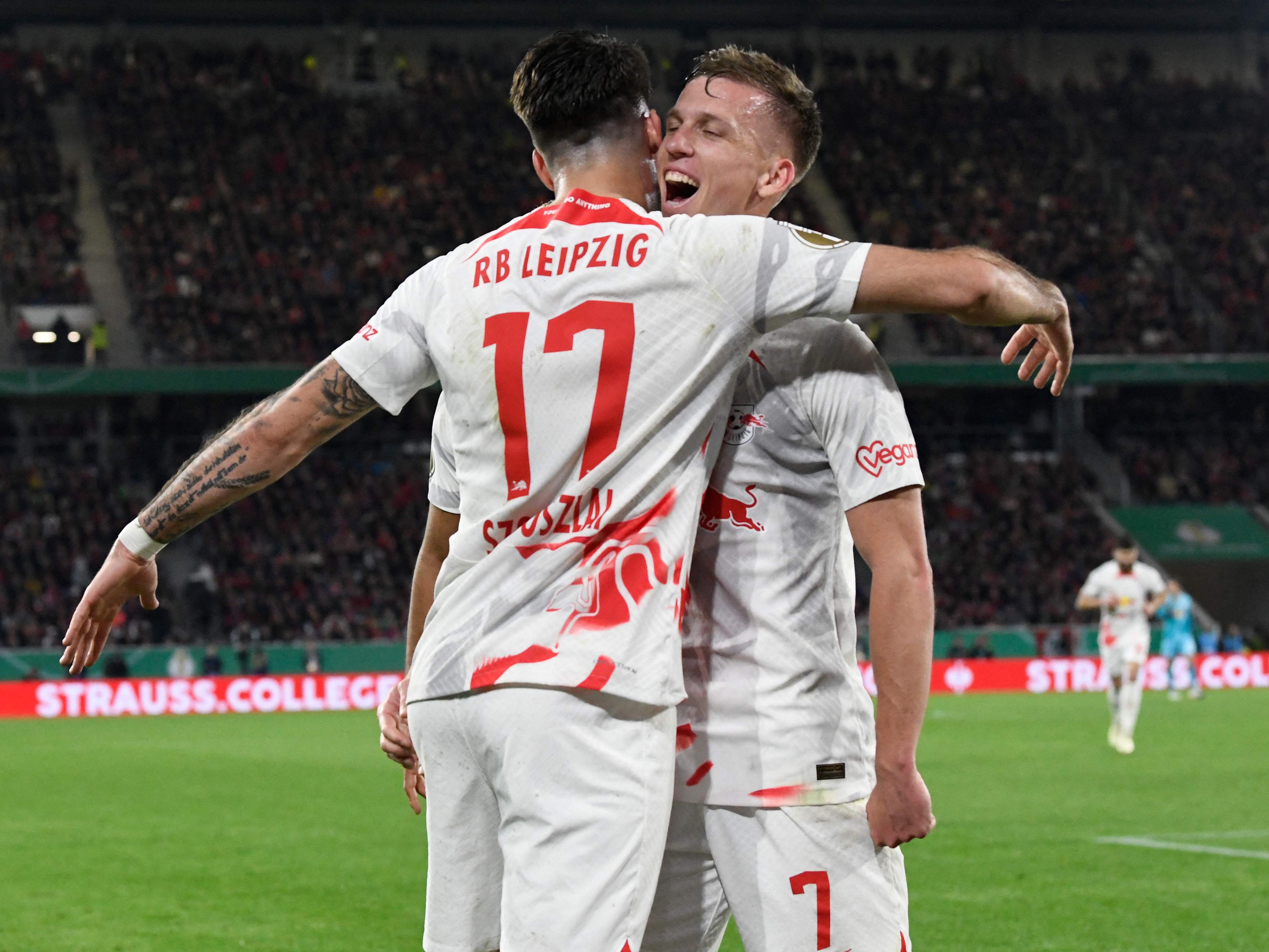 Szobozlai und Olmo jubeln erneut über den Einzug ins Pokal-Finale.