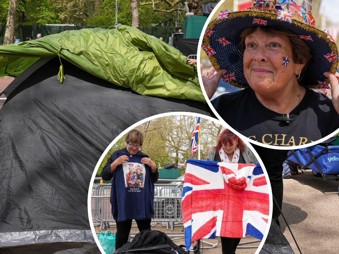 Vier Tage vor der Zeremonie sichern sich eingefleischte Royal-Fans die besten Plätze. Vier Tage vor der Zeremonie sichern sich eingefleischte Royal-Fans die besten Plätze.