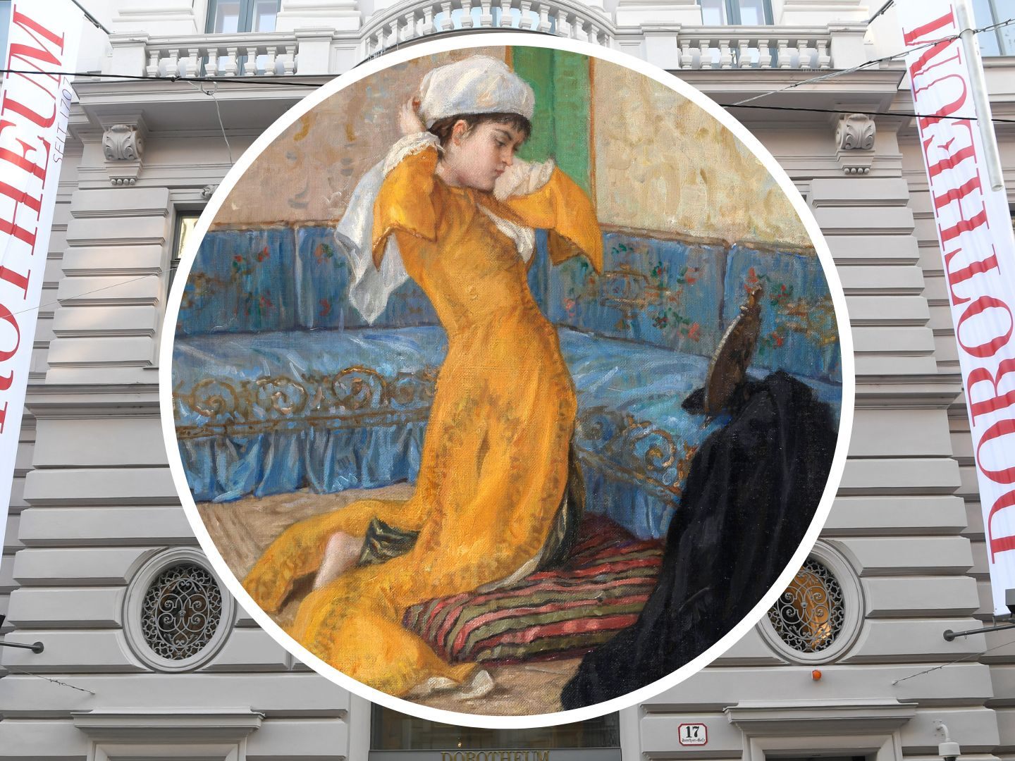 Osman Hamdi Beys "Ein Blick in den Spiegel" kam im Wiener Dorotheum unter den Hammer. Osman Hamdi Beys "Ein Blick in den Spiegel" kam im Wiener Dorotheum unter den Hammer.
