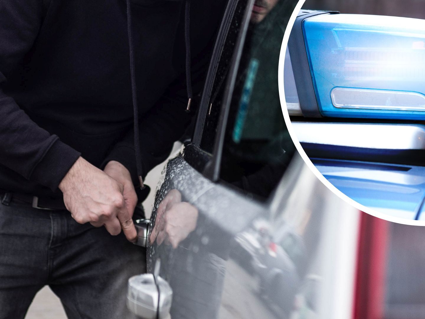 Die Polizei konnte einen der Pkw-Einbrecher festnehmen.