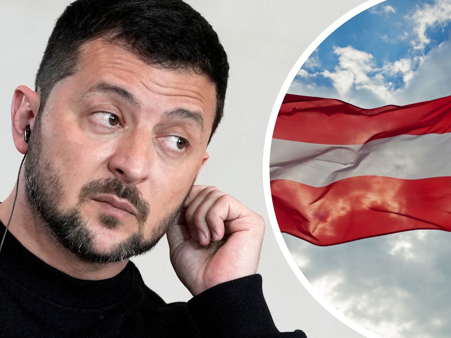 Selenskyj bei Flug über Österreich ohne Kampfjet-Eskorte.