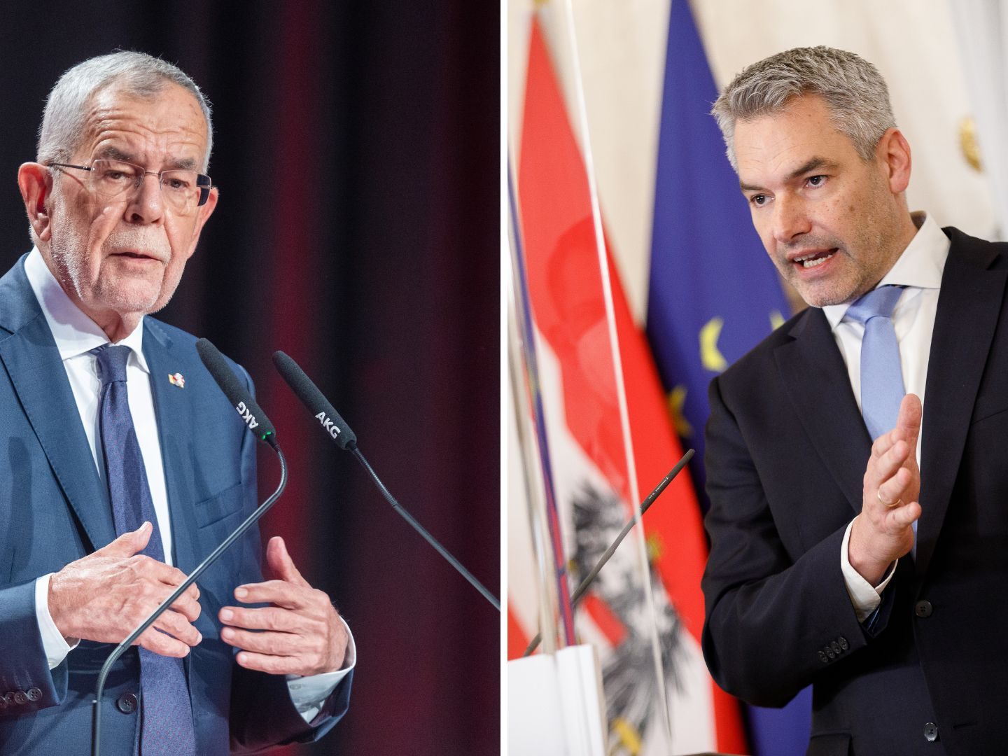 Österreichische Entminungshilfe in Ukraine: Van der Bellen und Nehammer nicht auf einer Linie. Österreichische Entminungshilfe in Ukraine: Van der Bellen und Nehammer nicht auf einer Linie.