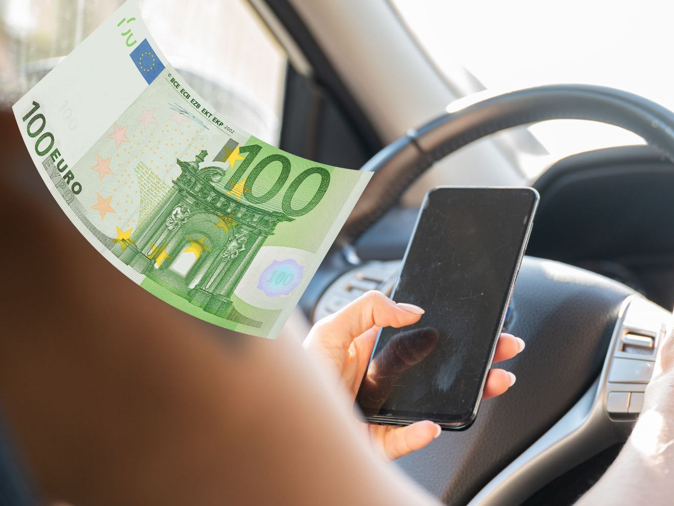 Wer mit dem Handy am Steuer erwischt wird, zahlt ab 1. Mai 100 Euro. Wer mit dem Handy am Steuer erwischt wird, zahlt ab 1. Mai 100 Euro.