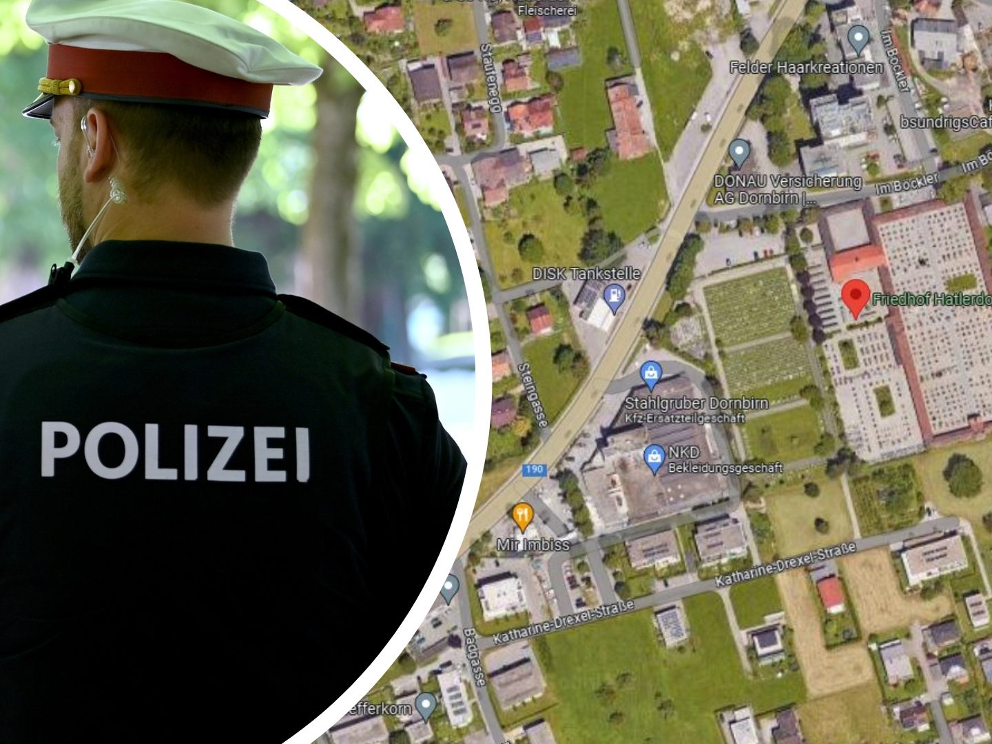 Die Geldübergabe fand am Friedhof im Dornbirner Stadtteil Hatlerdorf statt. Die Geldübergabe fand am Friedhof im Dornbirner Stadtteil Hatlerdorf statt.
