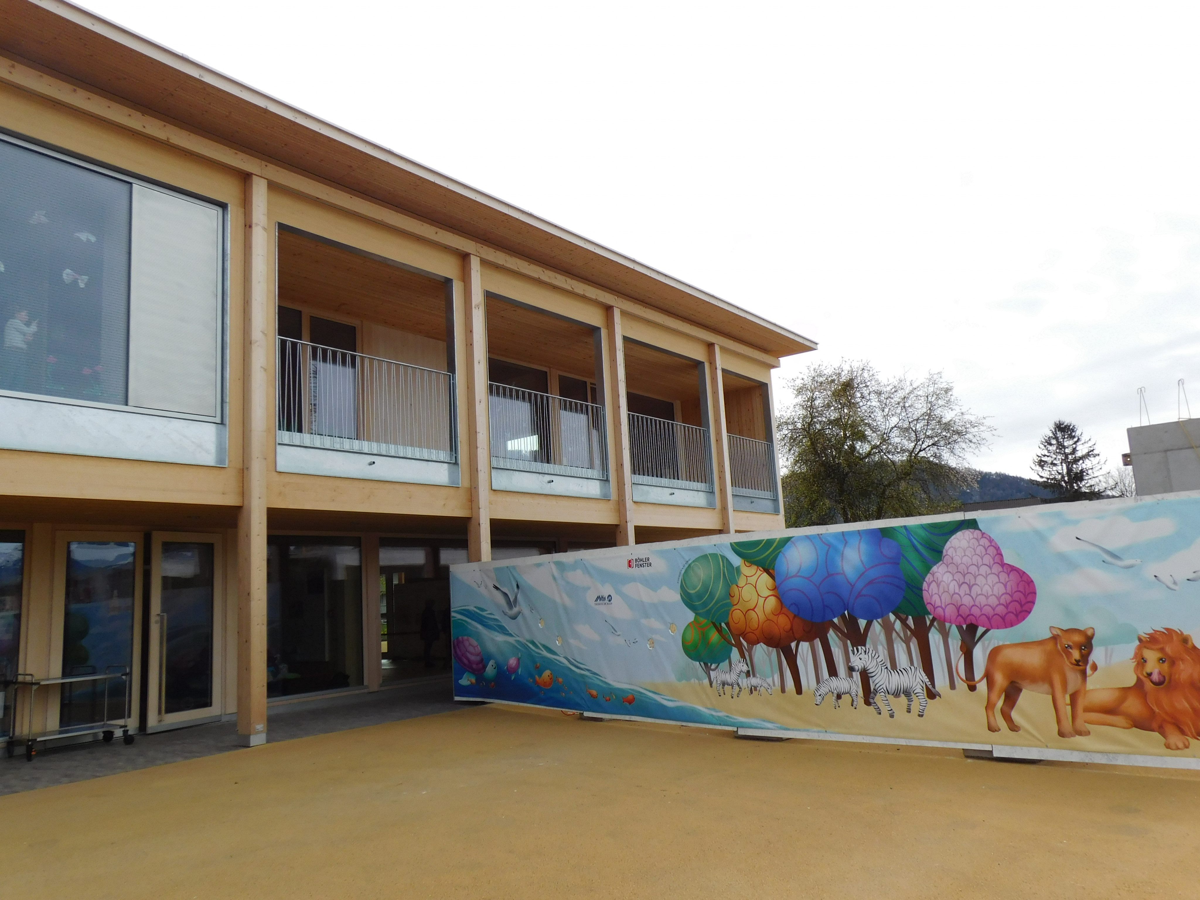 Das Kinderhaus Kreuzfeld gehört zu den großen Investitionen der Gemeinde Altach im vergangenen Jahr Das Kinderhaus Kreuzfeld gehört zu den großen Investitionen der Gemeinde Altach im vergangenen Jahr