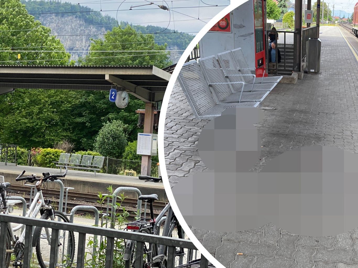 Der Bahnhof in Götzis am Freitag. Der Bahnhof in Götzis am Freitag.
