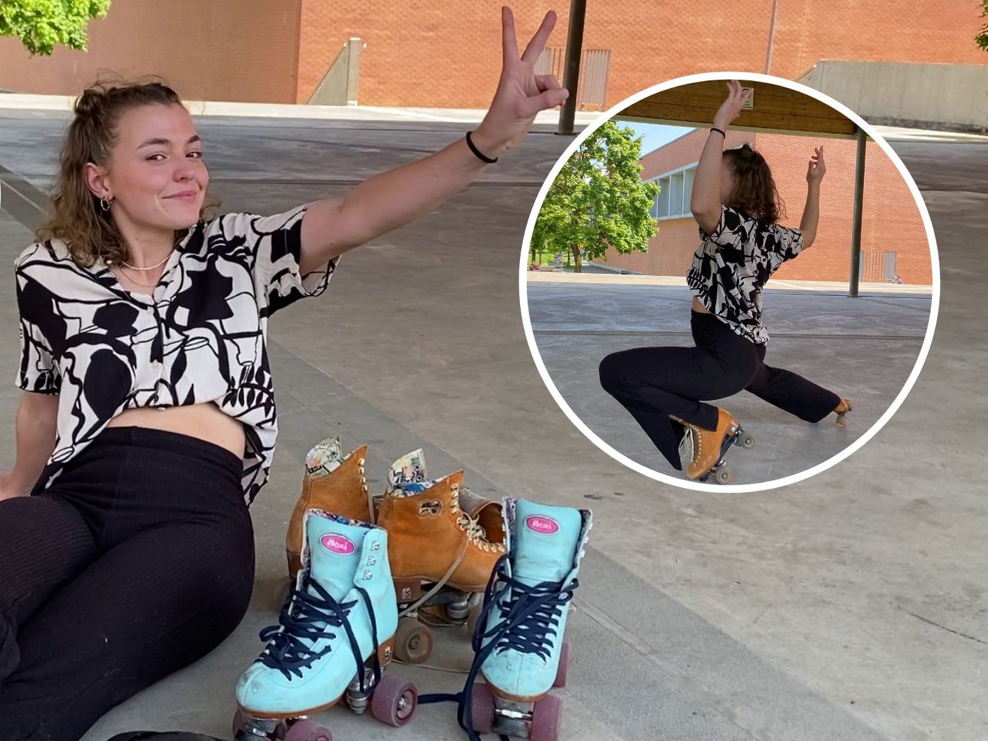 Patrizia Graf (25) aus Widnau gibt Rollschuh-Kurse.