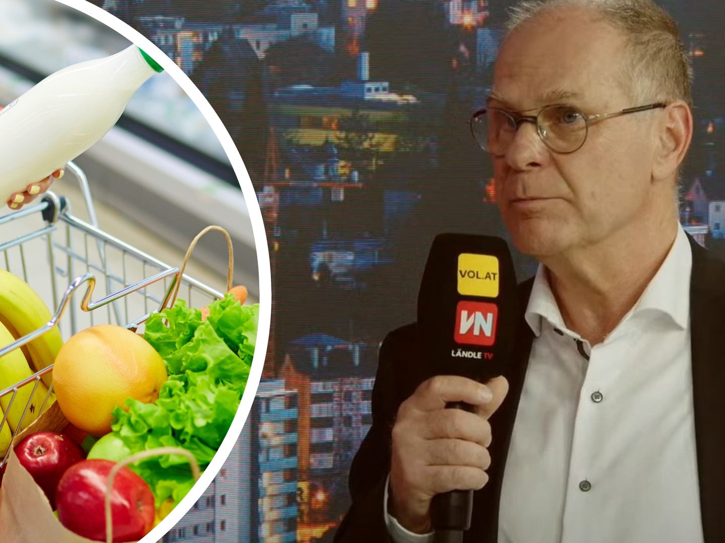 Julius Moosbrugger, Spartenobmann für den Lebensmittelhandel in der Vorarlberger Wirtschaftskammer, war zu Gast bei "Vorarlberg LIVE". Julius Moosbrugger, Spartenobmann für den Lebensmittelhandel in der Vorarlberger Wirtschaftskammer, war zu Gast bei "Vorarlberg LIVE".