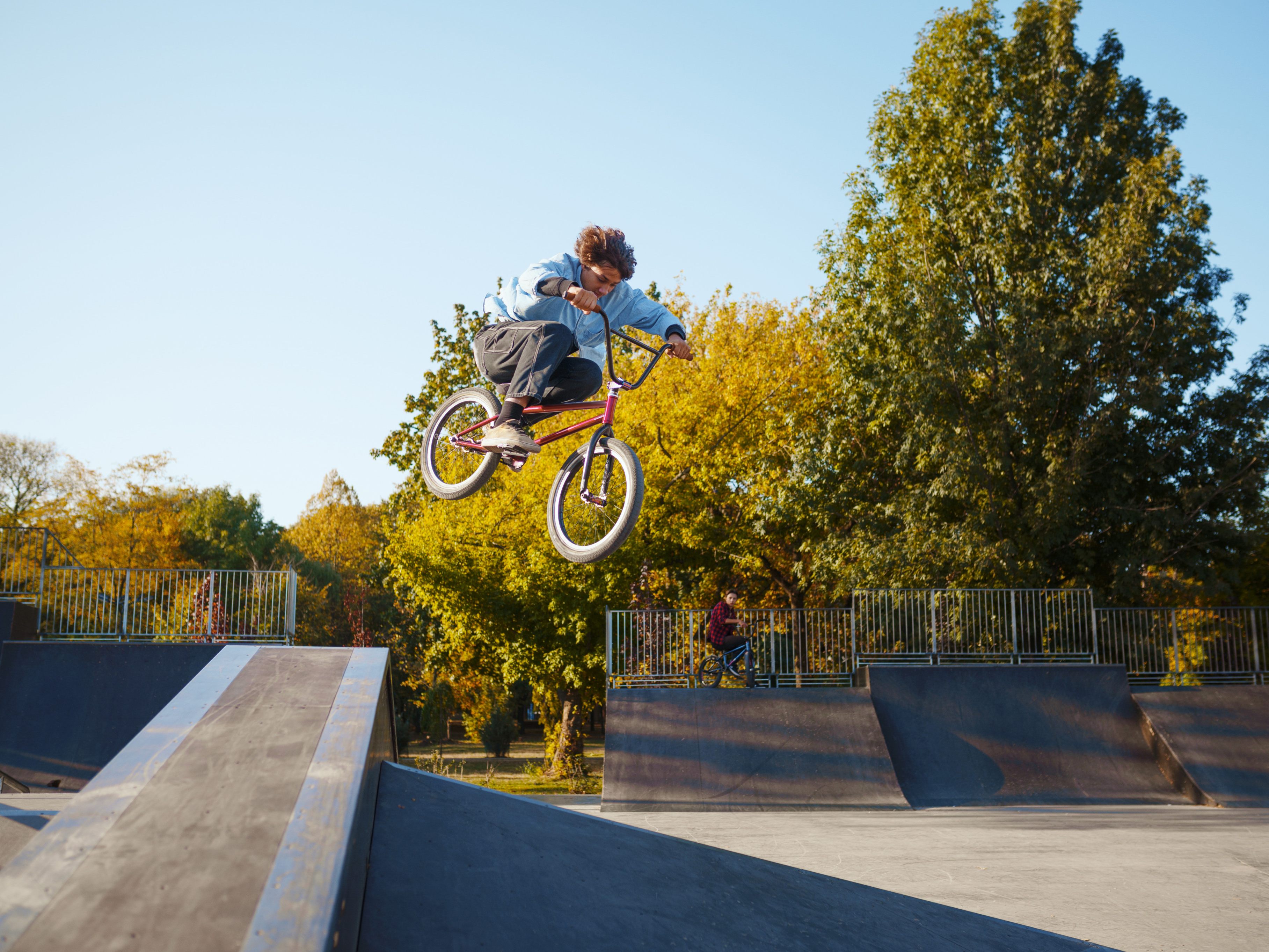 Pumptrack Bike Parcour. Pumptrack Bike Parcour.
