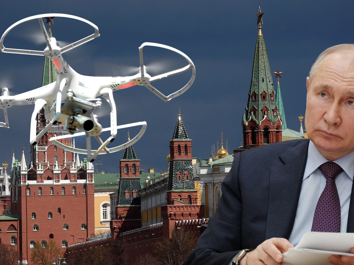 Moskau spricht von einem Anschlagsversuch auf Präsident Putin.
