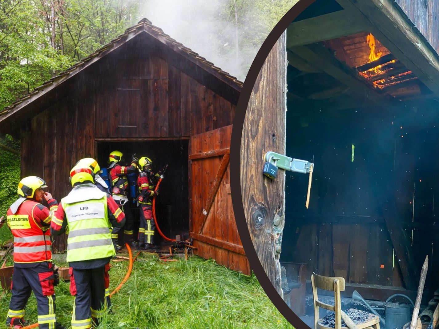 In Thüringen kam es am Dienstag zu einem Brand.