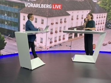 Elisabeth Edler bei "Vorarlberg LIVE".