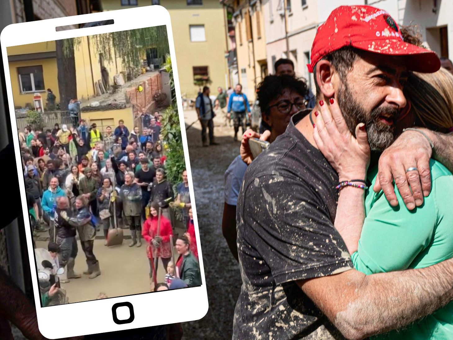 Die italienische Ministerpräsidentin Giorgia Meloni besuchte die von Überschwemmungen hart getroffene Region.