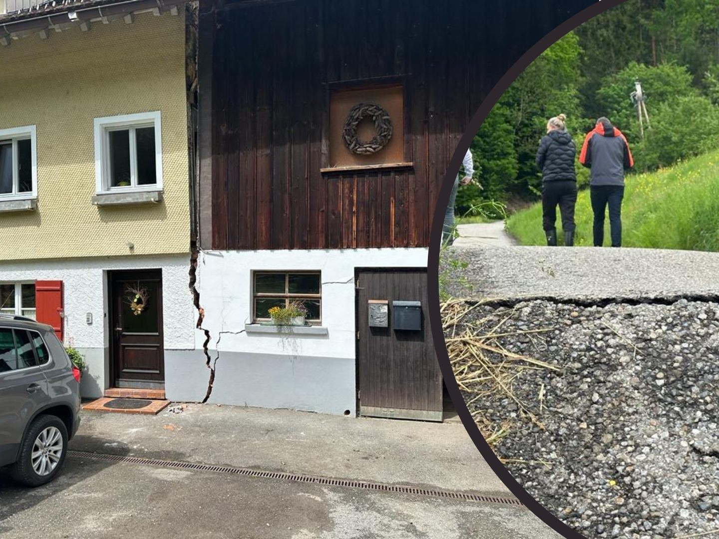 Vier Häuser müssen evakuiert werden. Vier Häuser müssen evakuiert werden.