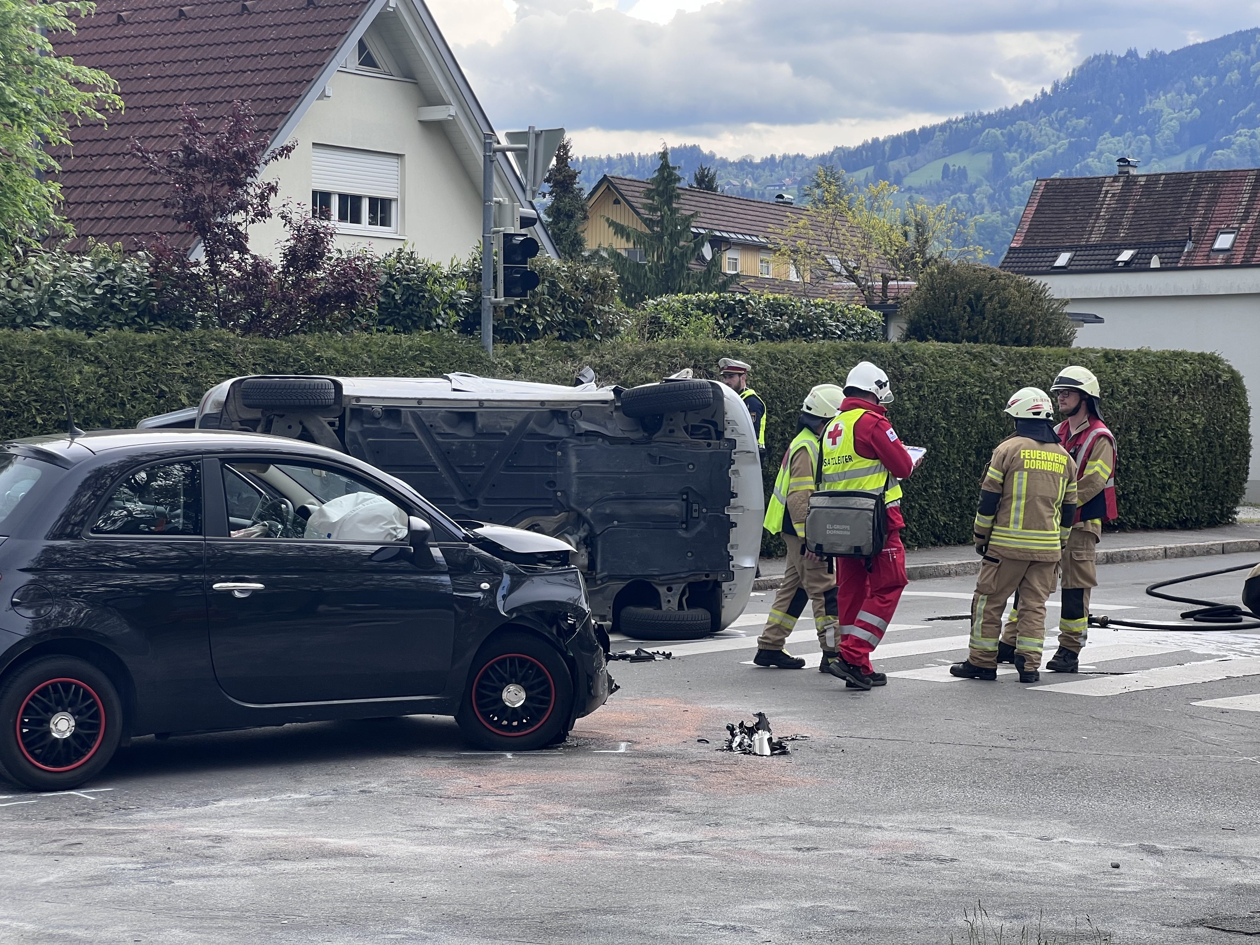 Schwerer Unfall in Dornbirn.