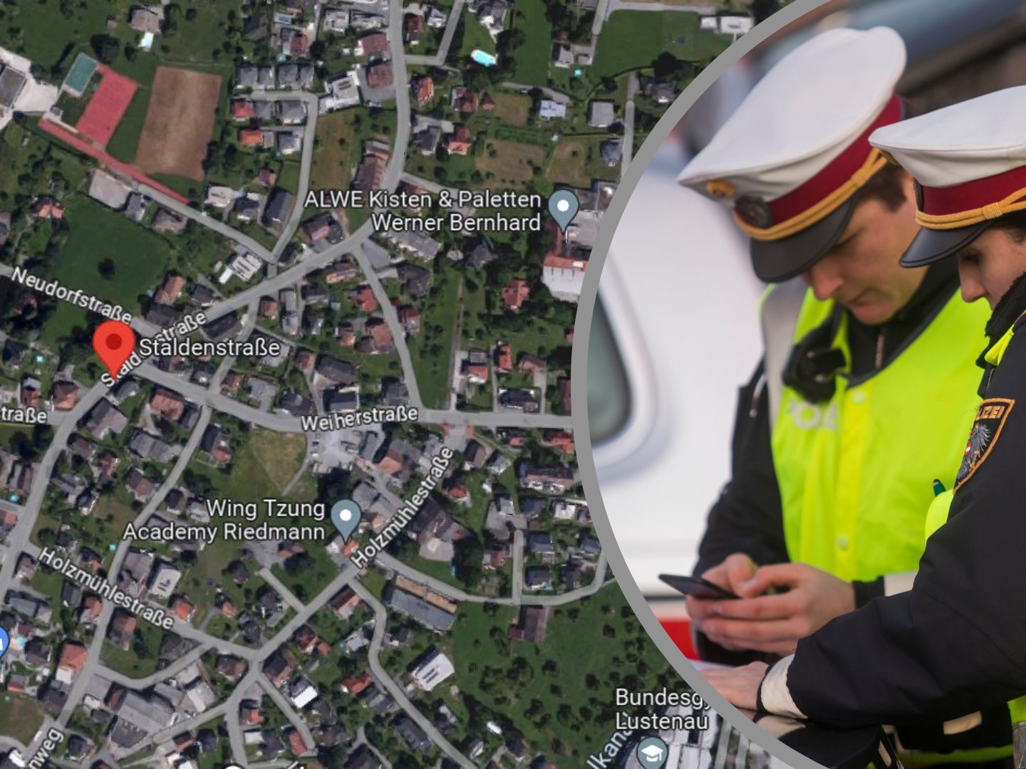 Unfall in Lustenau.