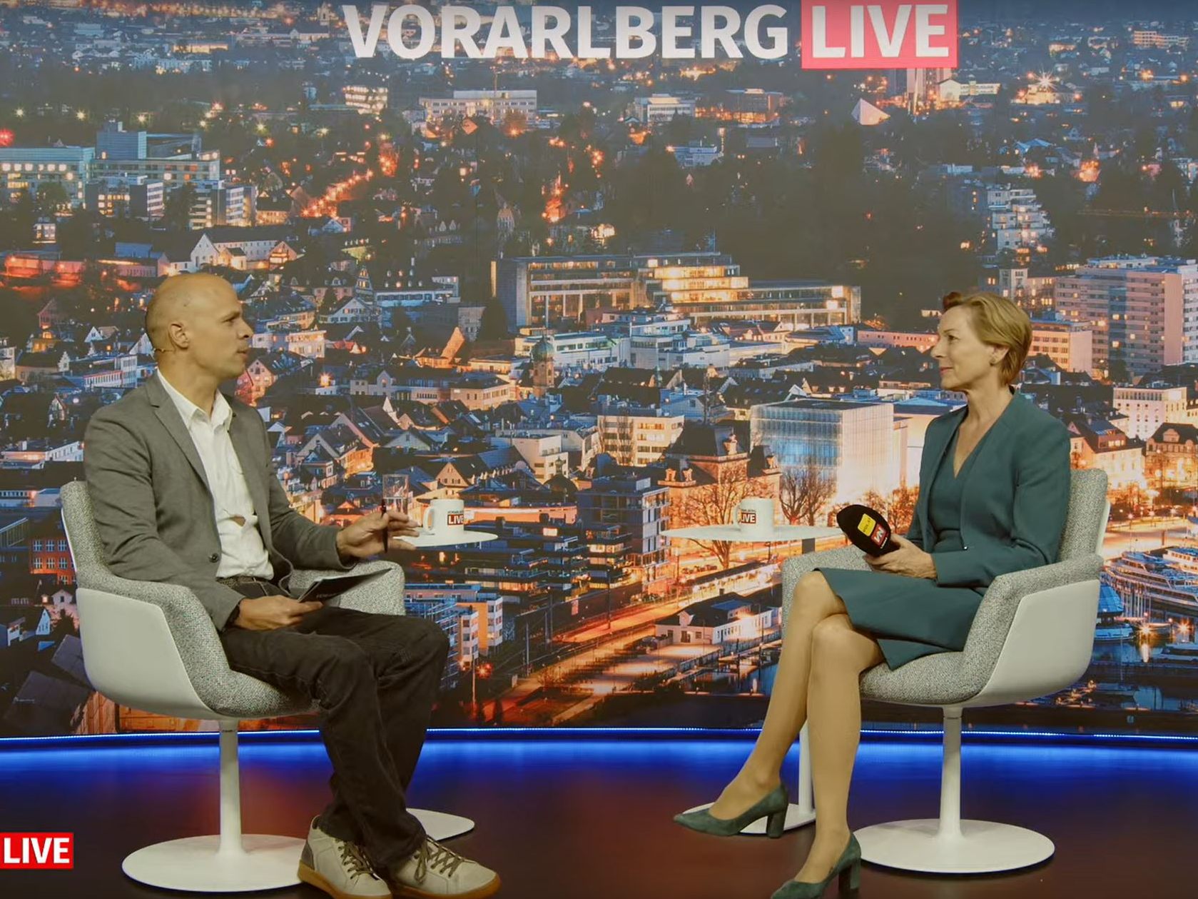 Landesrätin Martina Rüscher bei "Vorarlberg LIVE" Landesrätin Martina Rüscher bei "Vorarlberg LIVE"