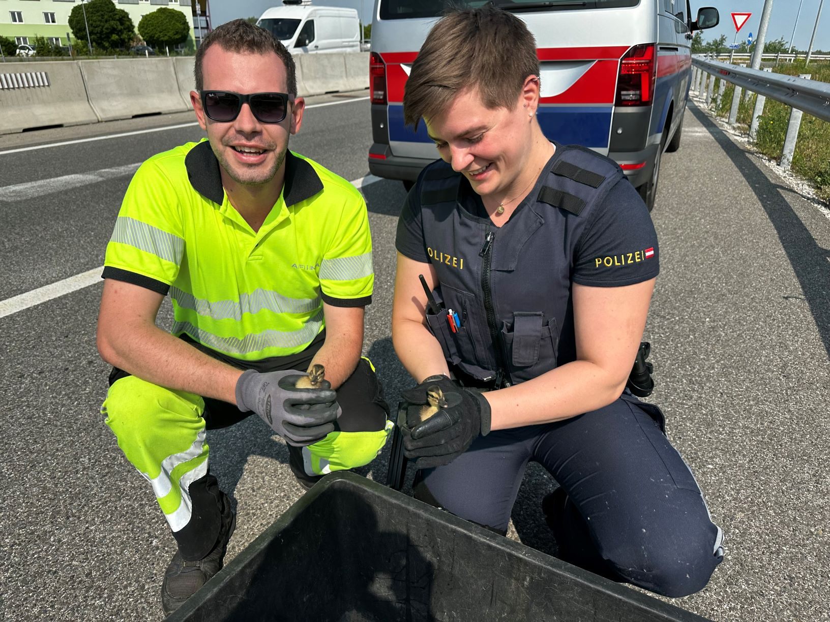 Die A4 ist wegen Enten gesperrt worden. Die A4 ist wegen Enten gesperrt worden.