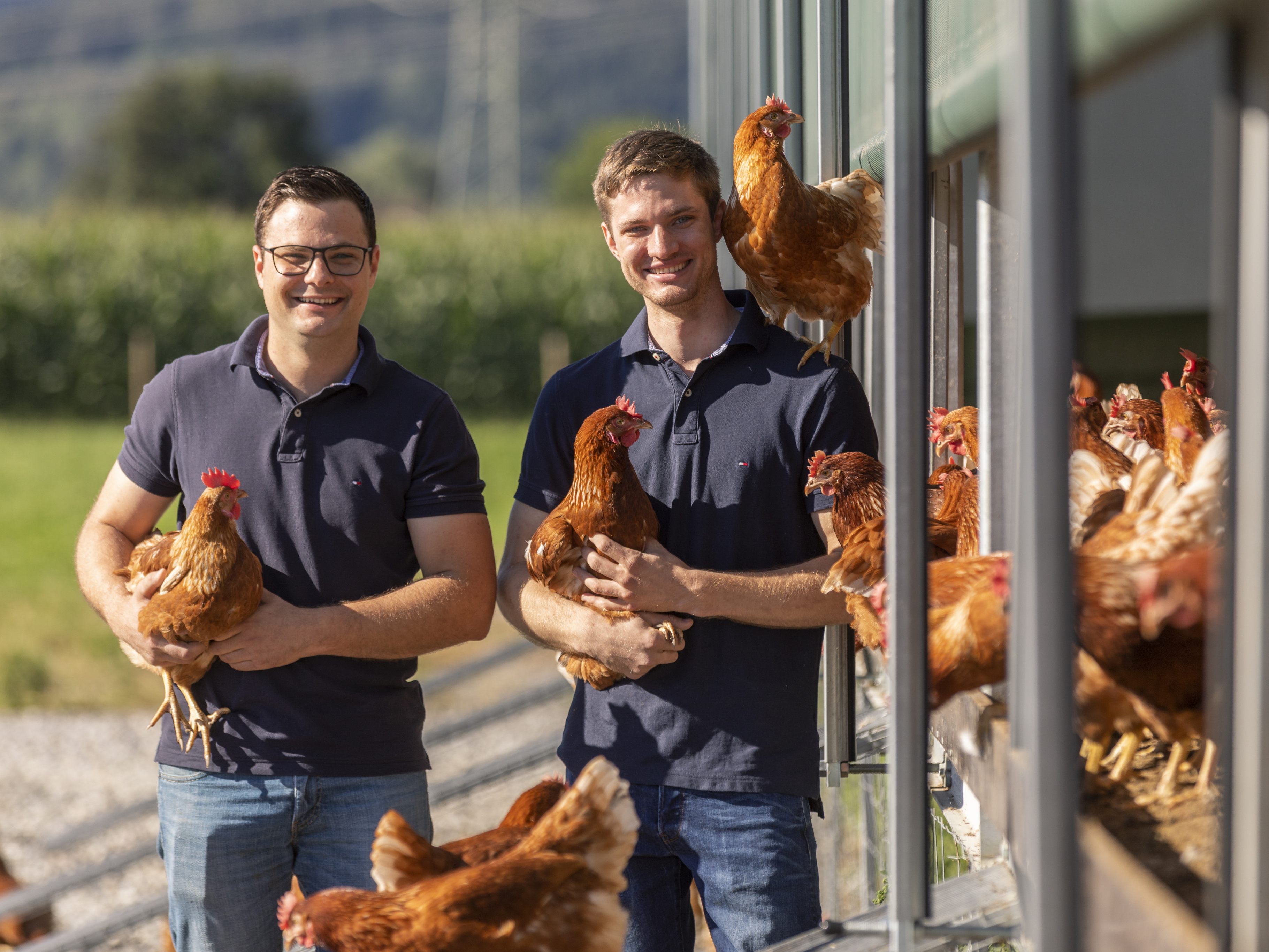 Johannes Allgäuer (l.) mit Bruder Mathias Allgäuer (r.)