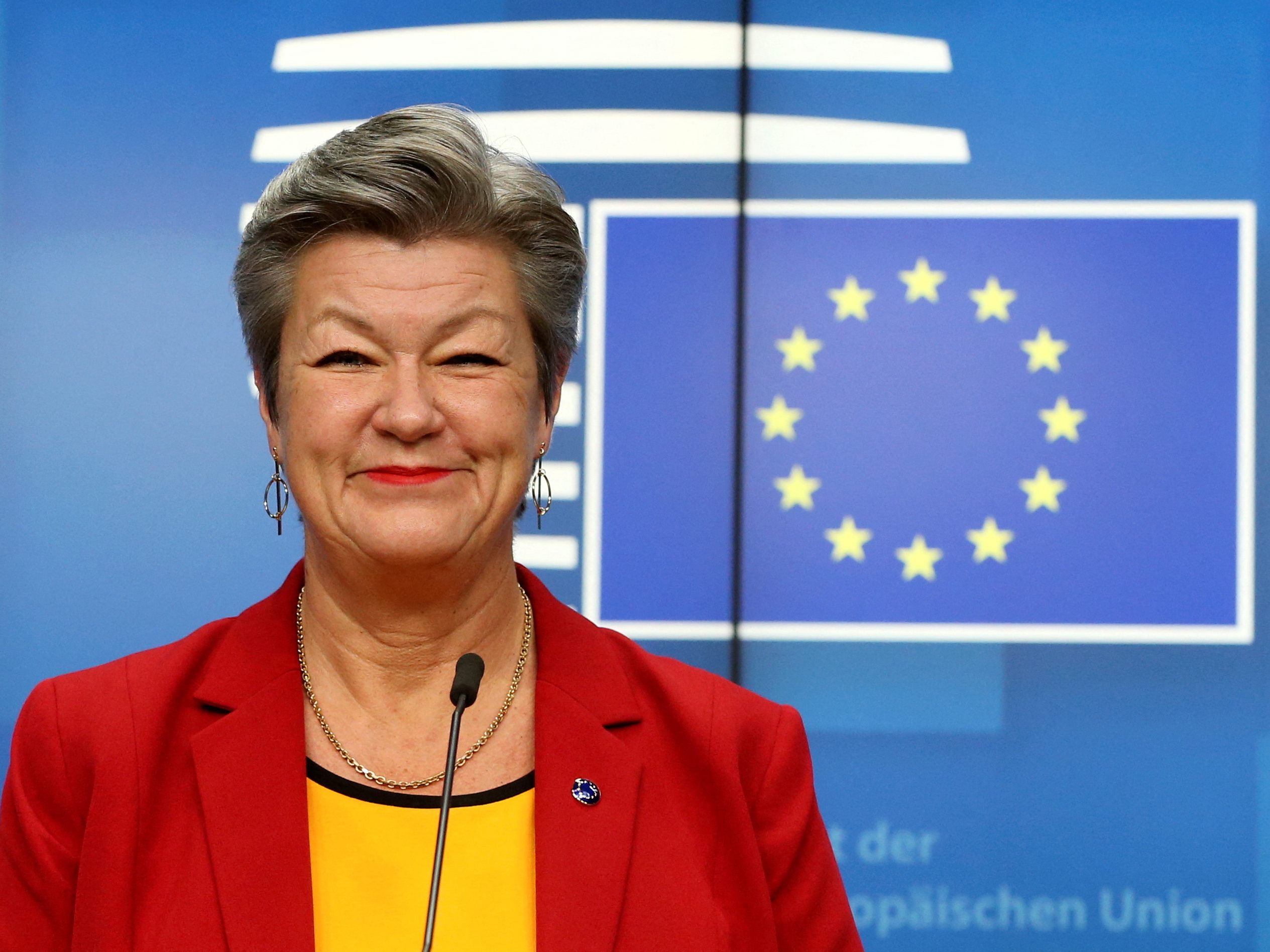 EU-Kommissarin Johansson erwartet Zustimmung zu Asylregeln. EU-Kommissarin Johansson erwartet Zustimmung zu Asylregeln.