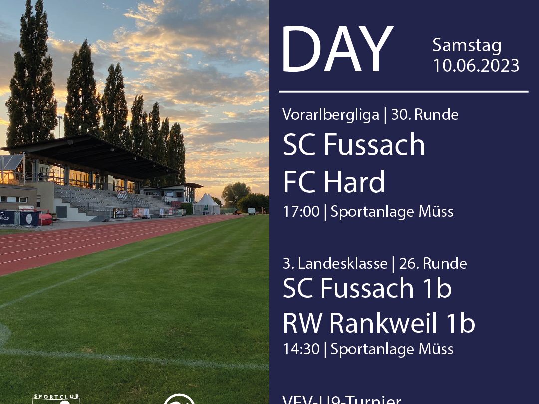 Heimspiel-Samstag beim SC Fussach