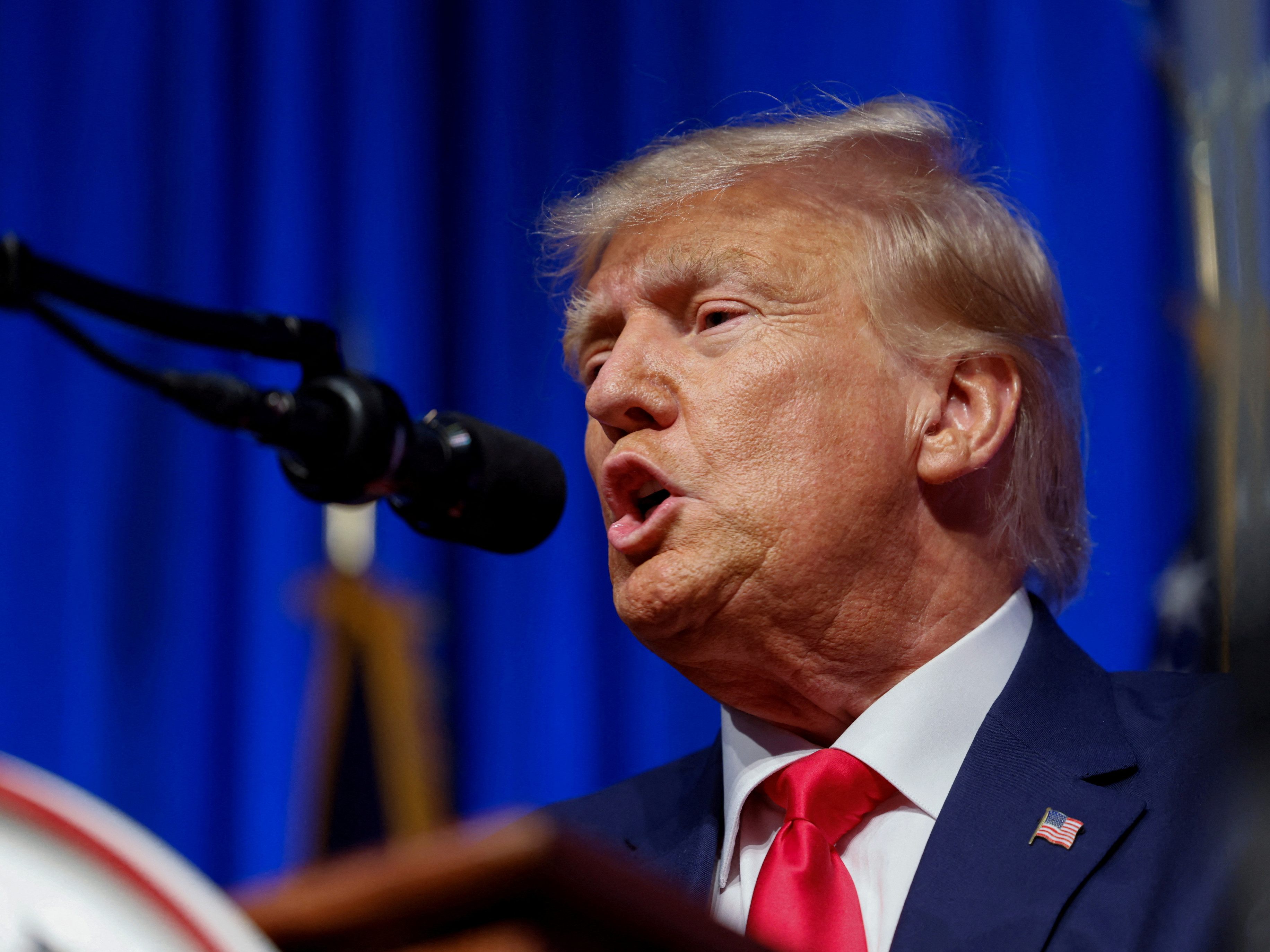 Donald Trump muss am Dienstag vor Gericht.