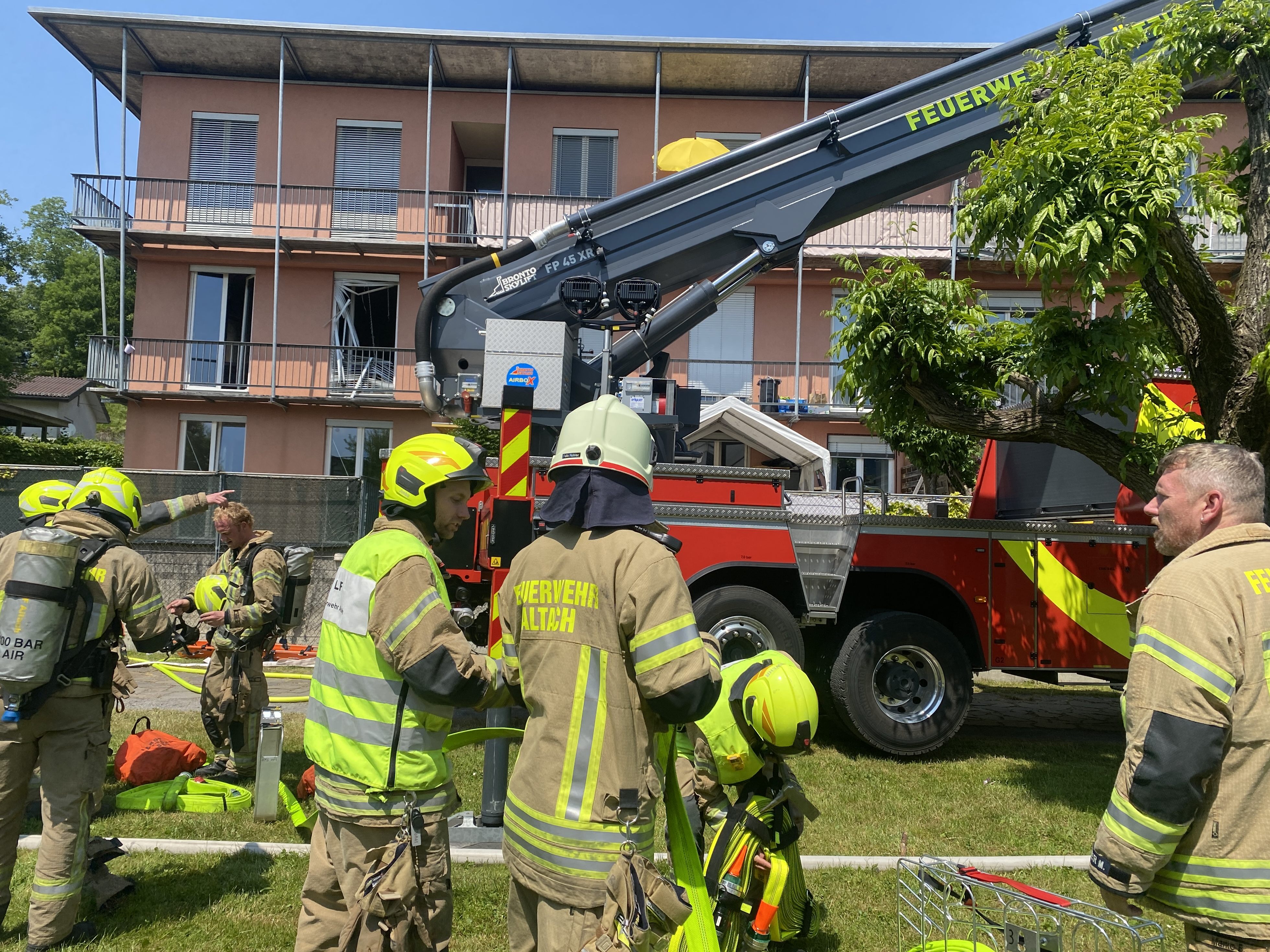 In Götzis kam es zu einem Wohnungsbrand.