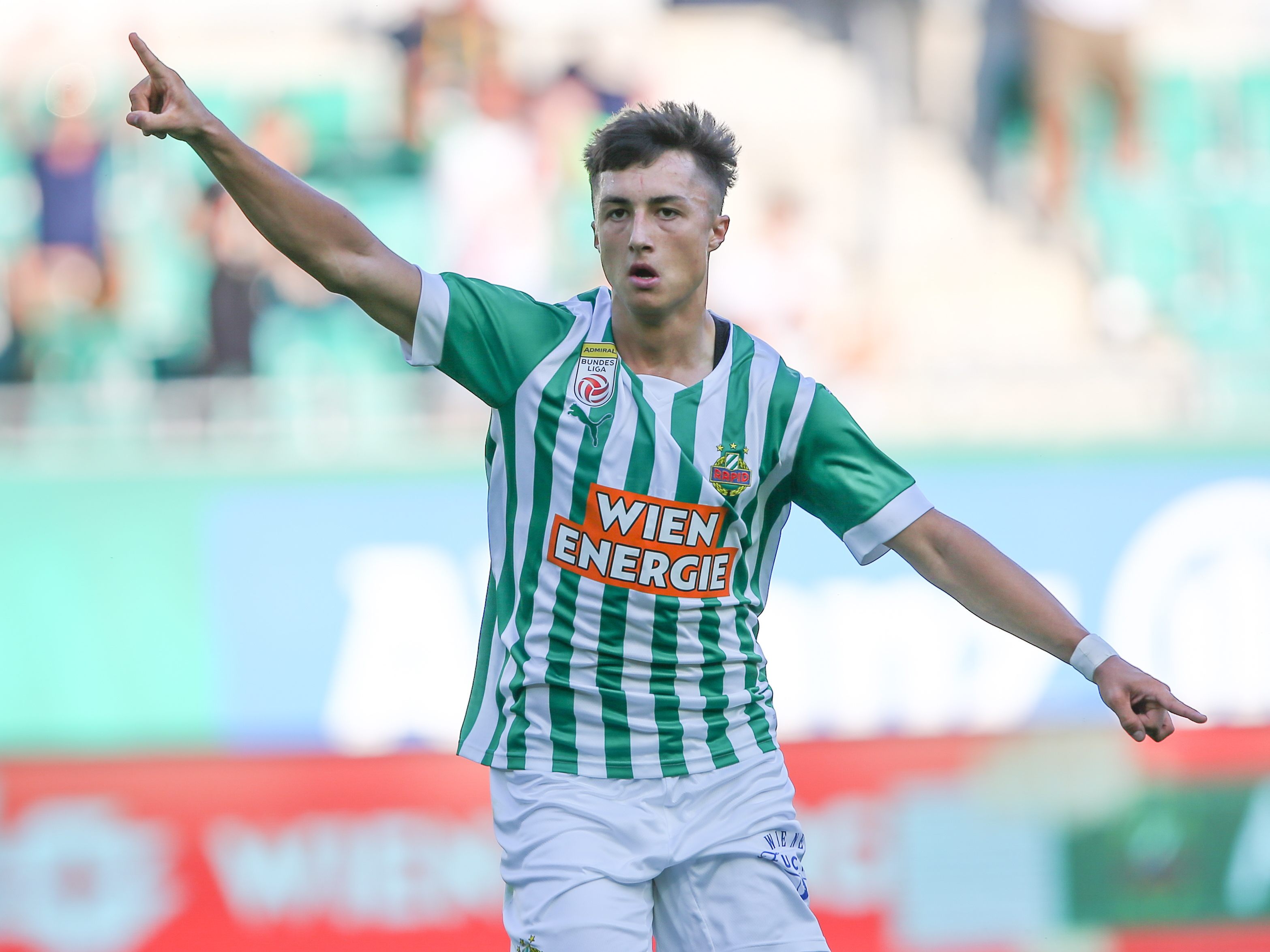 Zimmermann erzielte bereits mehrere Tore für Rapid Wien. Zimmermann erzielte bereits mehrere Tore für Rapid Wien.