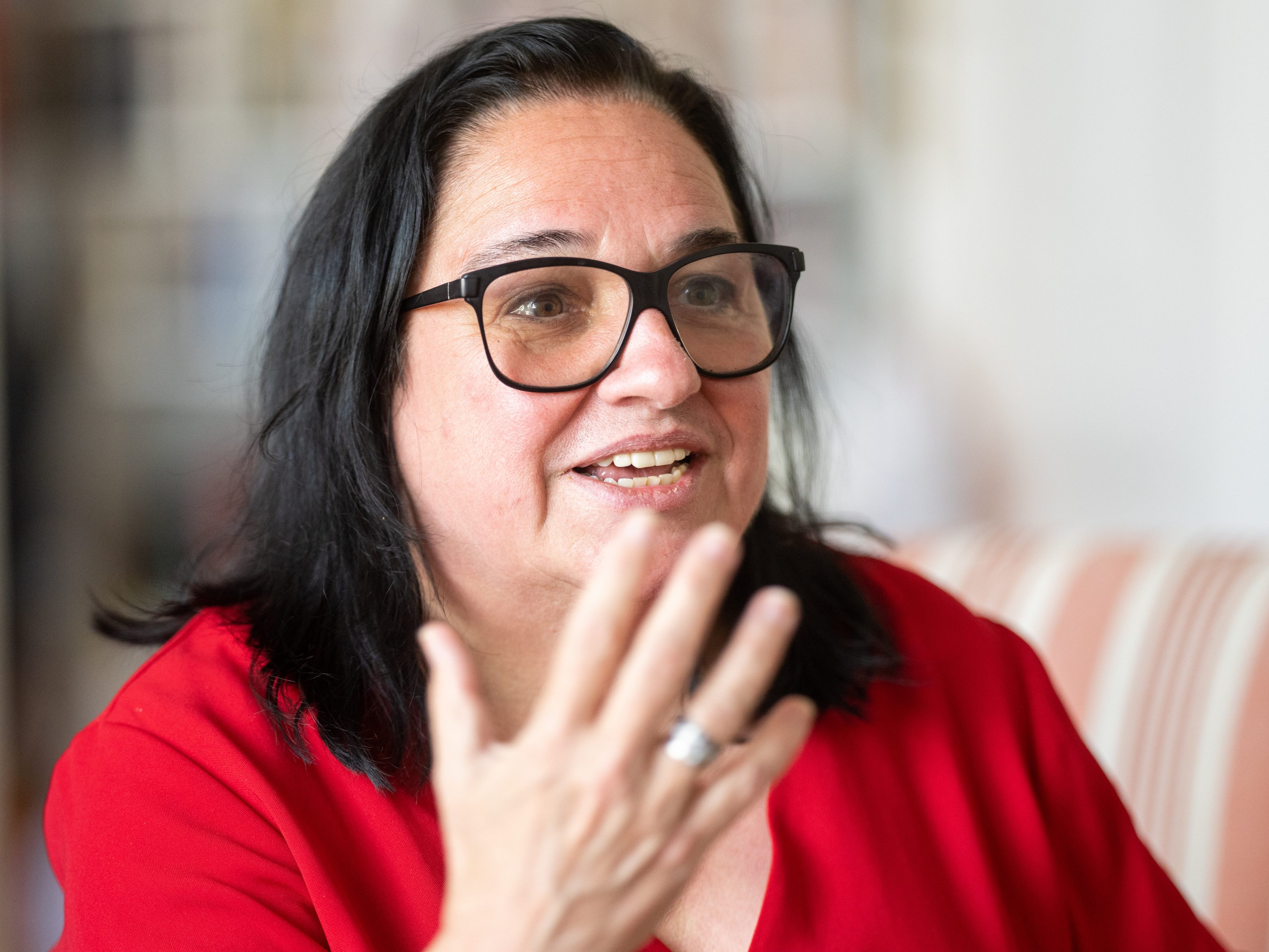 Maria Happel tritt zurück.
