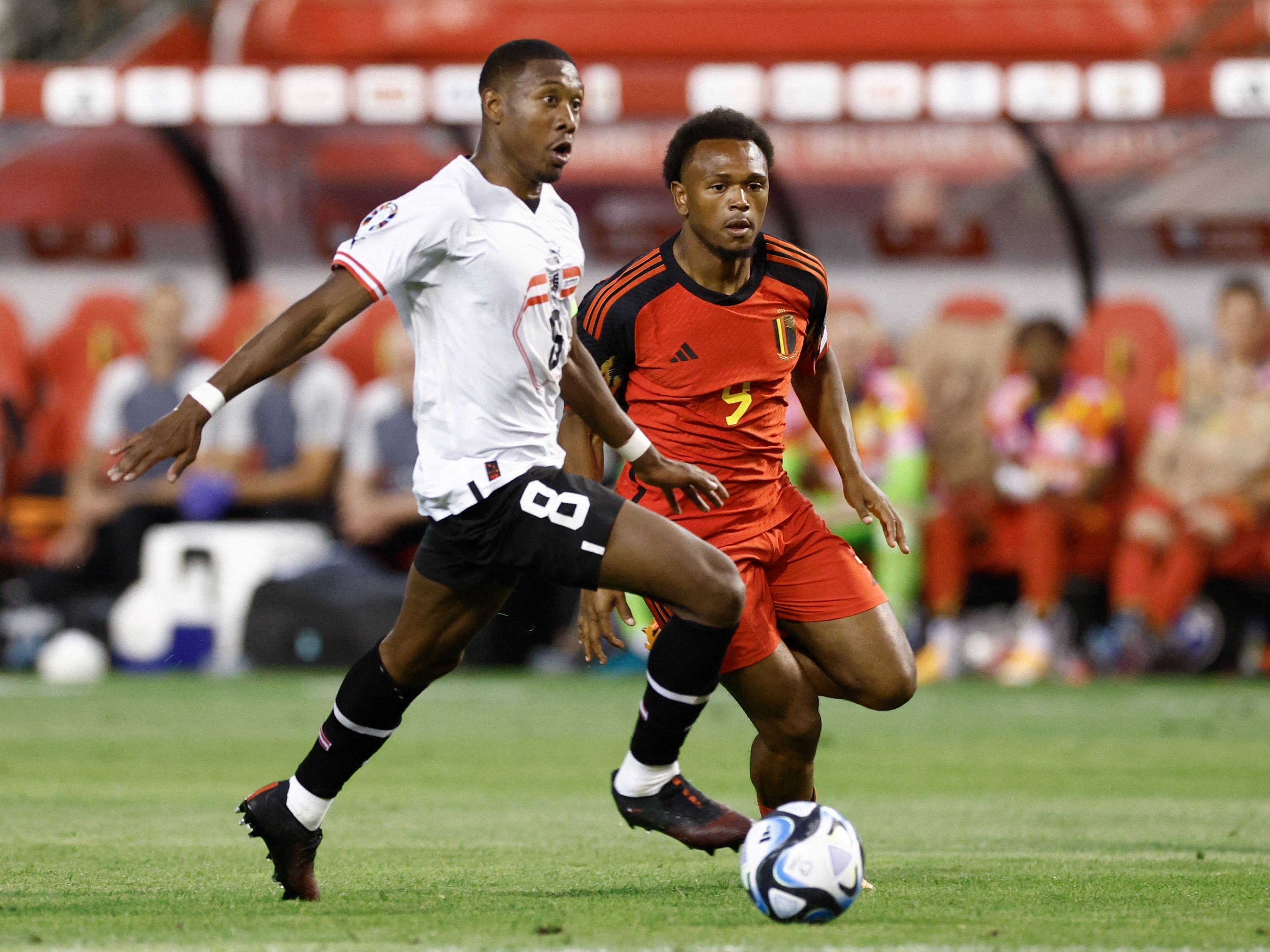 David Alaba machte gegen Belgien sein 100. Spiel für Österreich. David Alaba machte gegen Belgien sein 100. Spiel für Österreich.