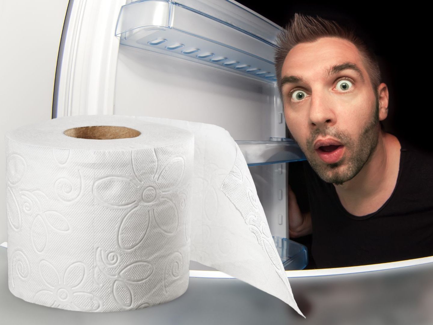Das bewirkt Klopapier im Kühlschrank.