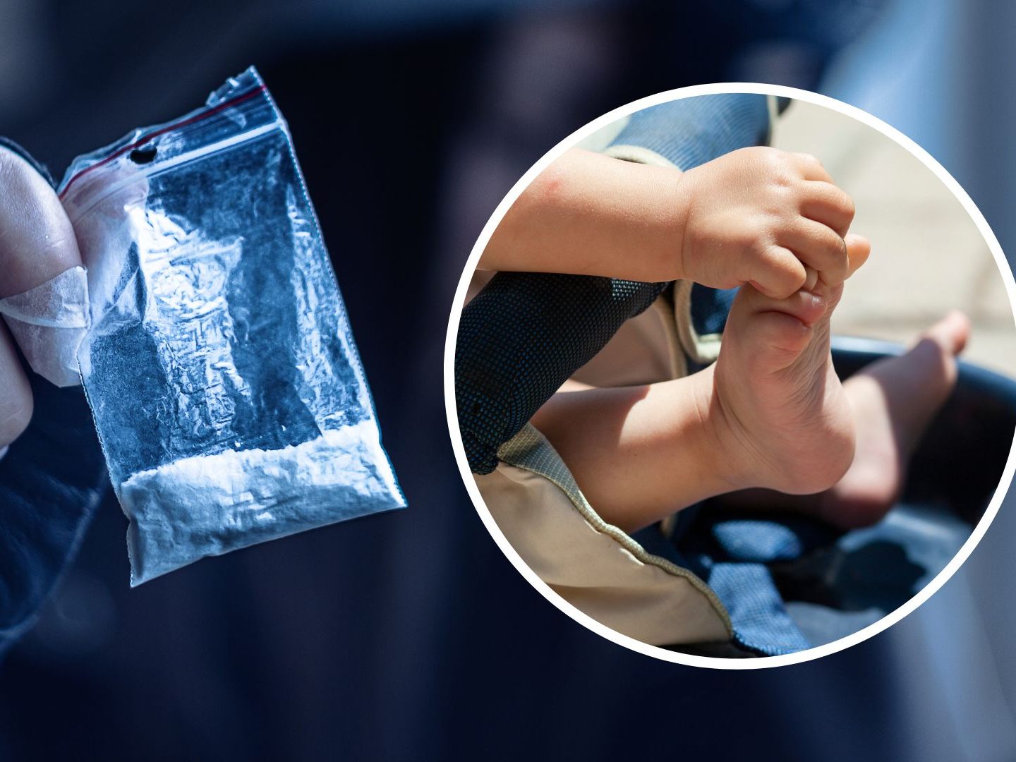 Der Dealer hatte seinen sieben Monate alten Sohn im Kinderwagen dabei. Der Dealer hatte seinen sieben Monate alten Sohn im Kinderwagen dabei.