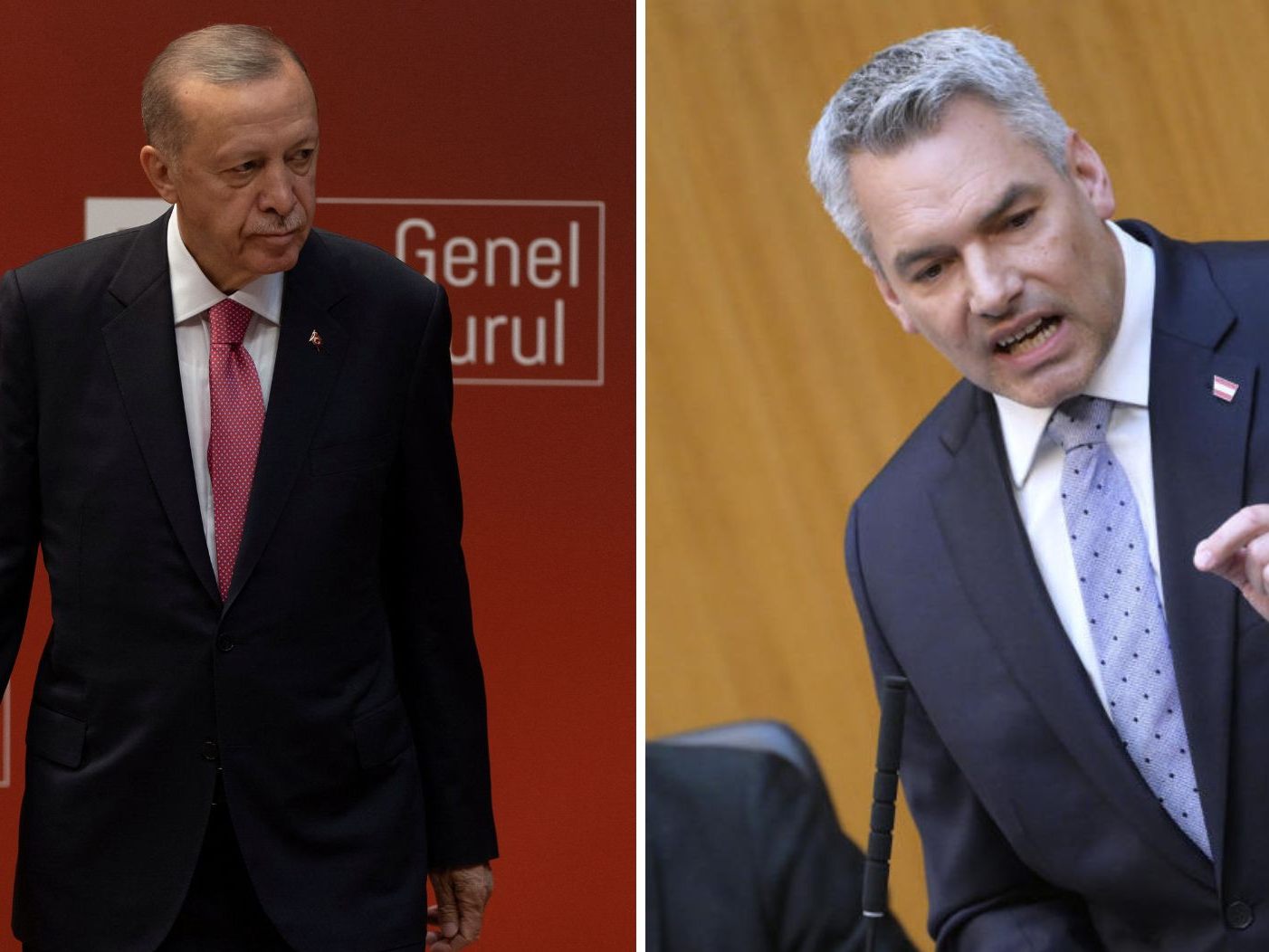 Nach den lautstarken Siegesfeiern in Wien forderte Kanzler Karl Nehammer (ÖVP) vom türkischen Präsidenten Erdogan und den Türken in Österreich "Respekt gegenüber dem Gastland". Nach den lautstarken Siegesfeiern in Wien forderte Kanzler Karl Nehammer (ÖVP) vom türkischen Präsidenten Erdogan und den Türken in Österreich "Respekt gegenüber dem Gastland".