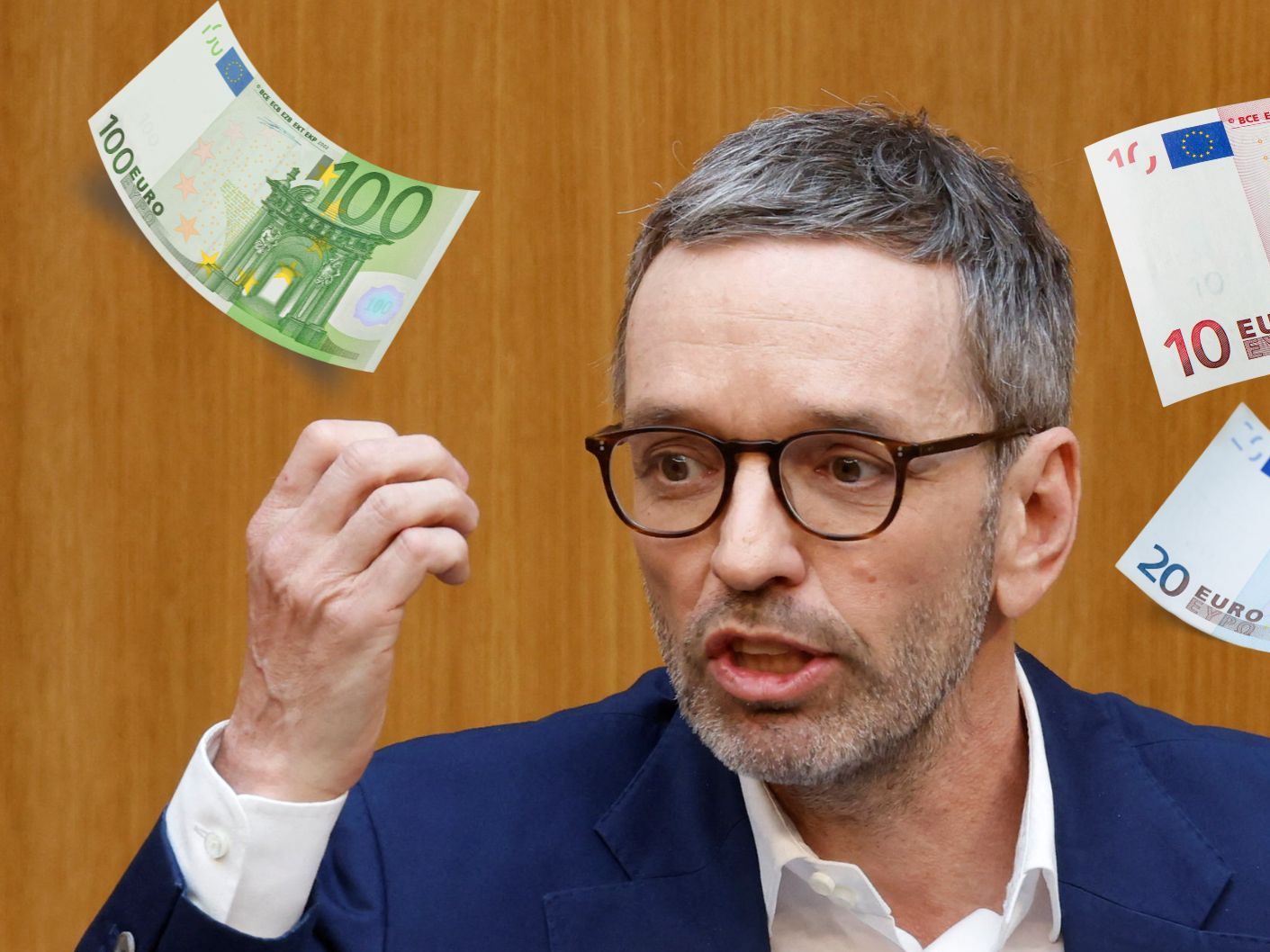 FPÖ-Chef Herbert Kickl fordert eine Volksabstimmung zum Thema Bargeld.
