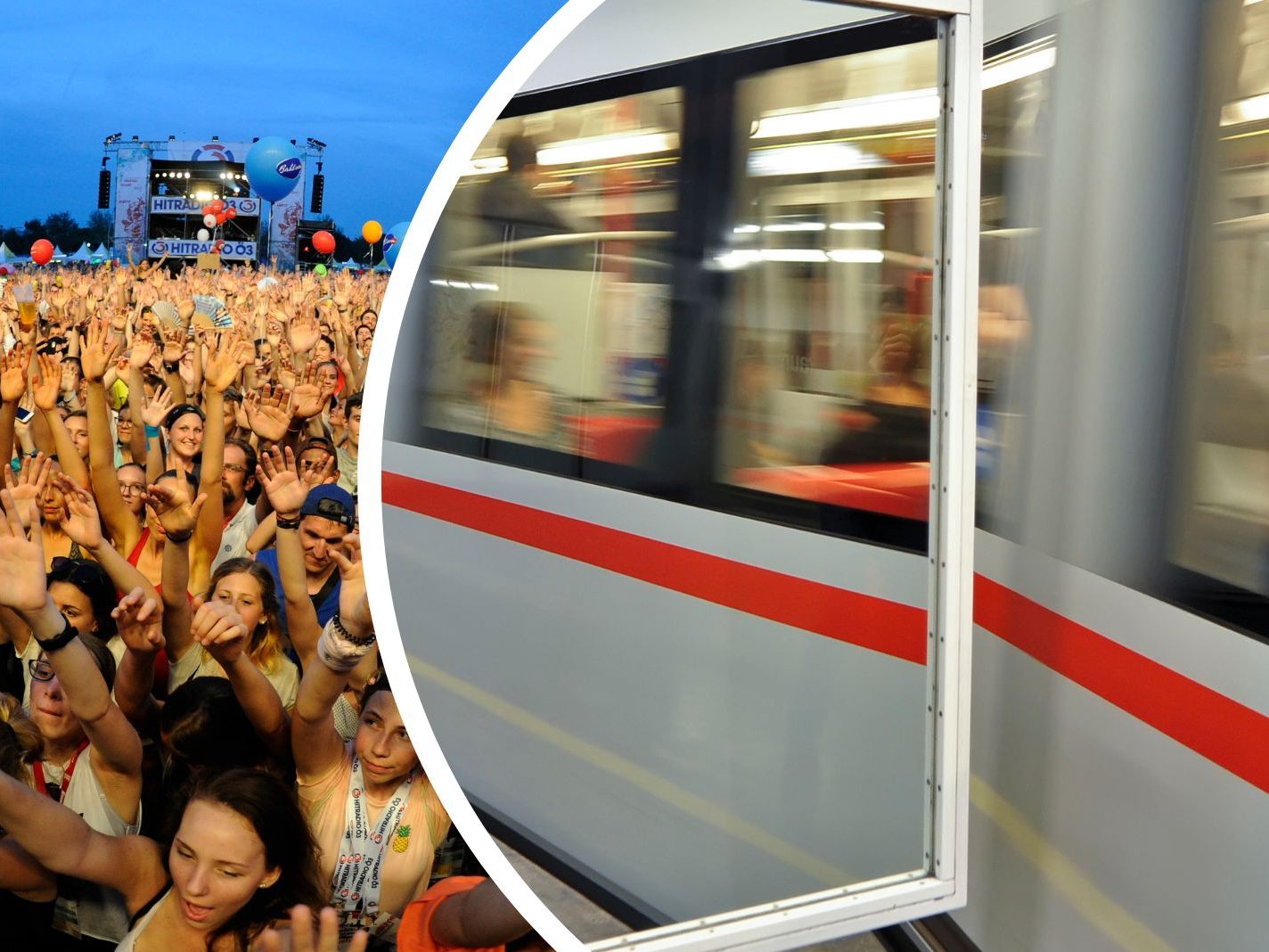 So kommen Sie mit den Öffis aufs Wiener Donauinselfest 2023.